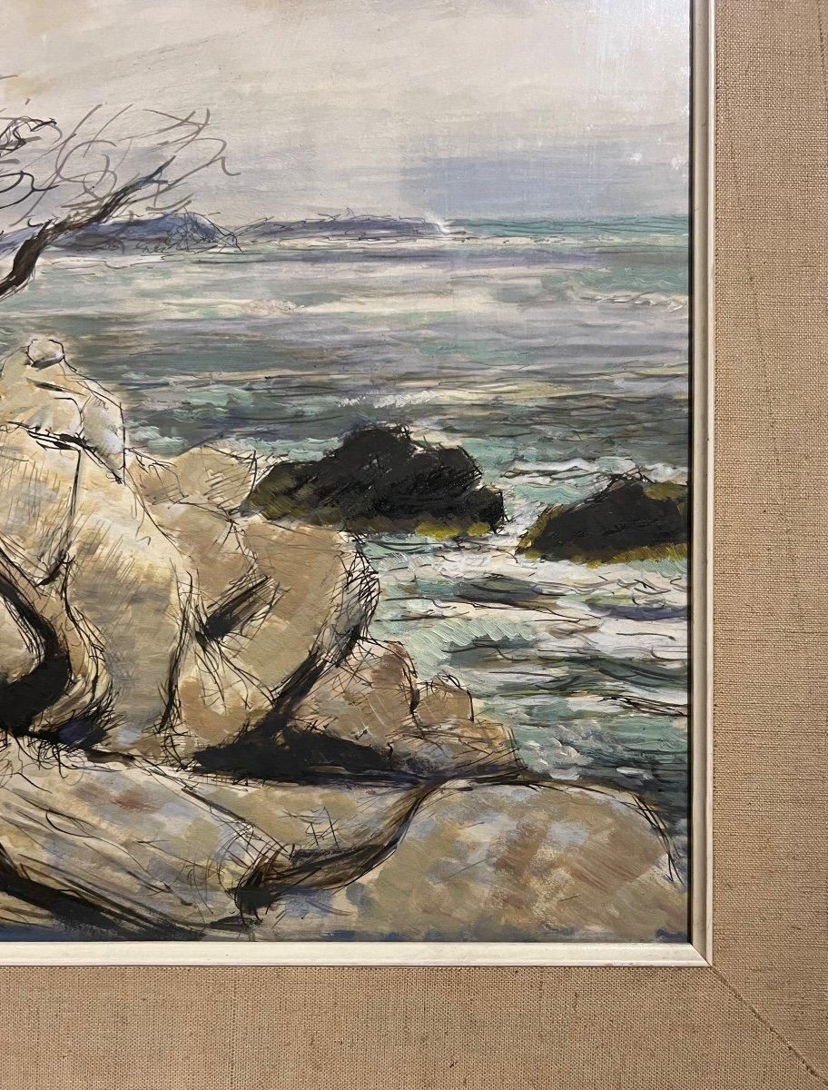 Gouache Painting By Michèle Cascella (1892 1989) photo Art