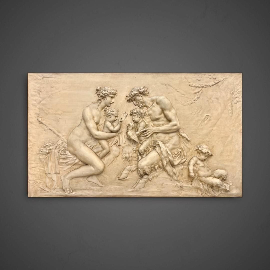 19th Century Framed Relief Sculpture, Inspired By The Style Of Clodion photo 1917.0