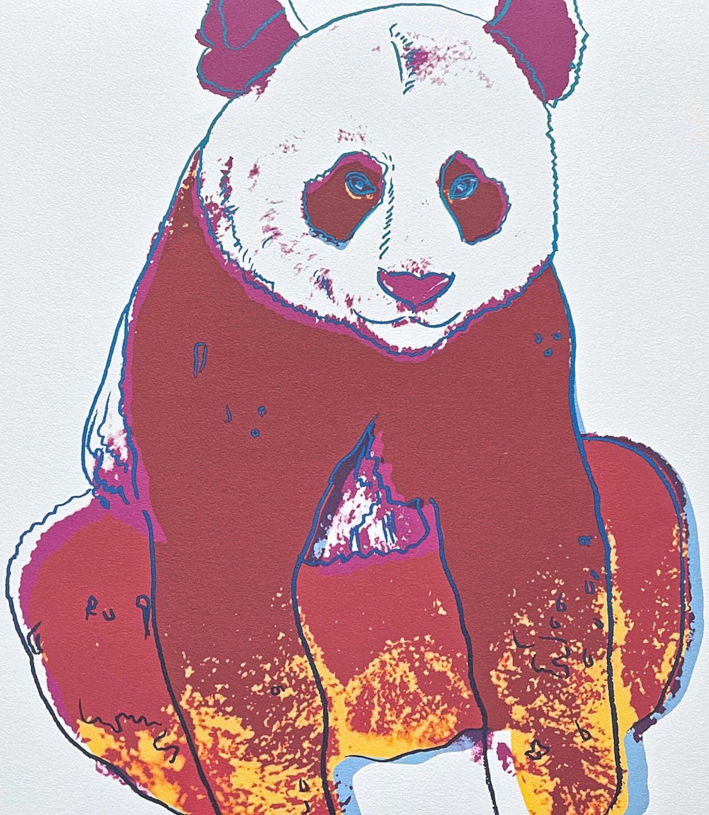 Andy Warhol (After)   Giant Panda   Signed, Certificate, Limited Edition 432/2400, 60 X 60 Cm, photo furniture