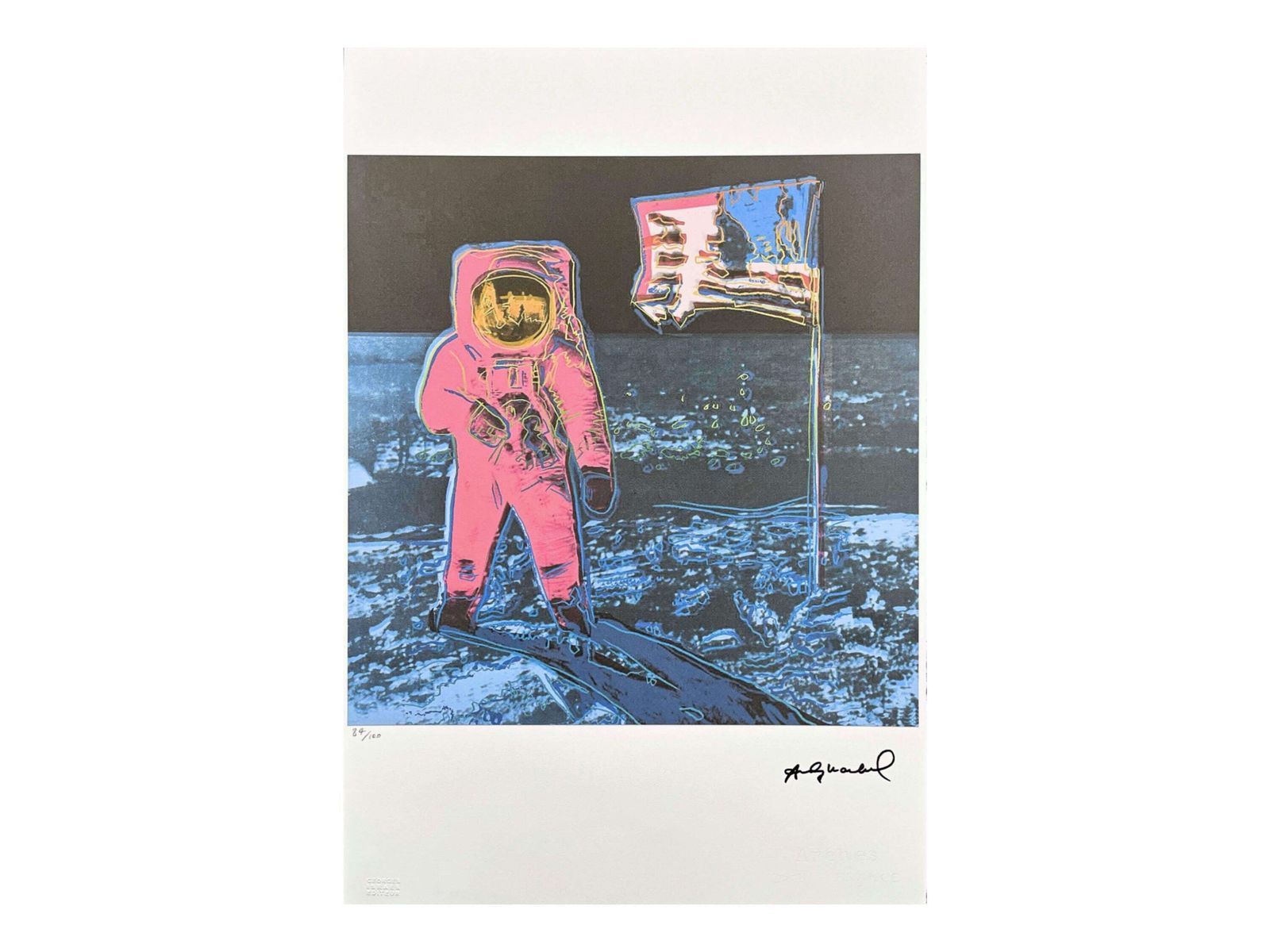 Andy Warhol “Moonwalk” Signed, Limited Edition Of 100, 38 X 56 Cm, Edition Leo Castelli #Warhol  #Popart
