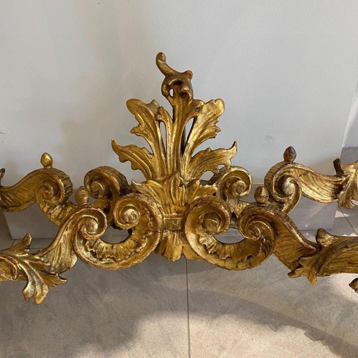19th Century Louis XV Gilt Wood Console Table With Marble Top photo furniture