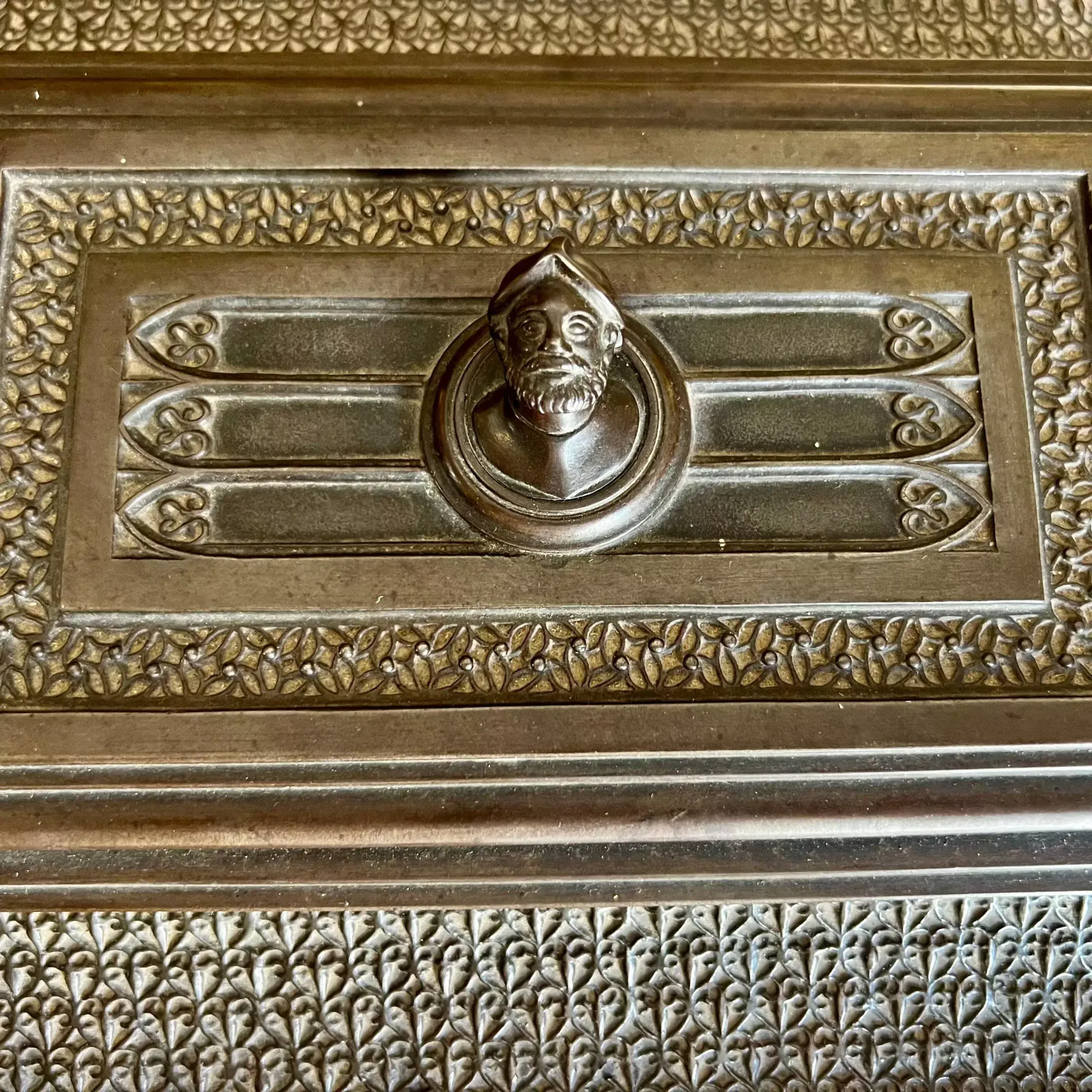 Bronze Jewelry Chest In Neo Gothic Style From The Napoleon III Period photo for sale