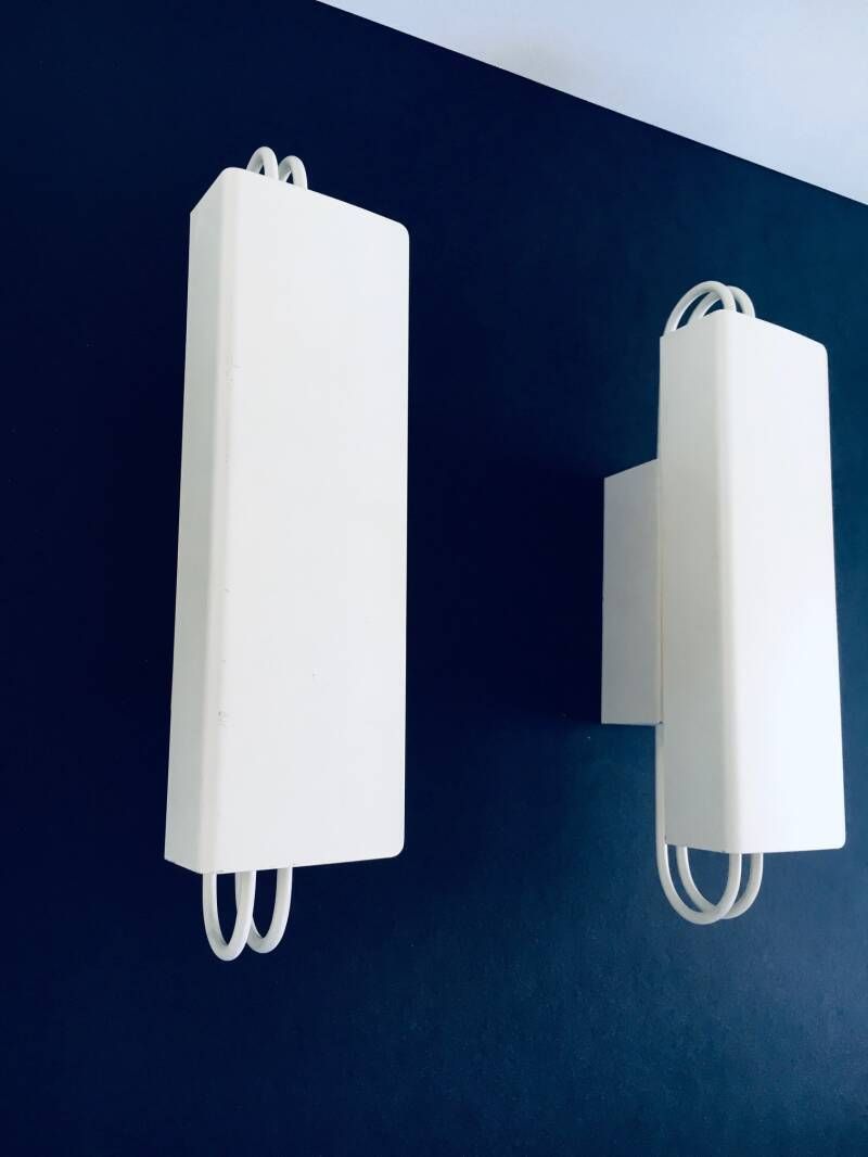 Postmodern Architectural Design Sconce Wall Lamp Set, Belgium 1980's photo vinterior