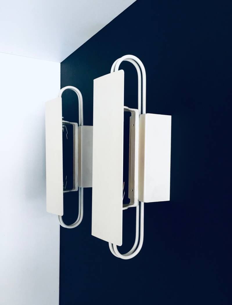 photo for sale Postmodern Architectural Design Sconce Wall Lamp Set, Belgium 1980's