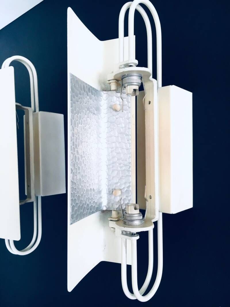 500.0 Postmodern Architectural Design Sconce Wall Lamp Set, Belgium 1980's photo