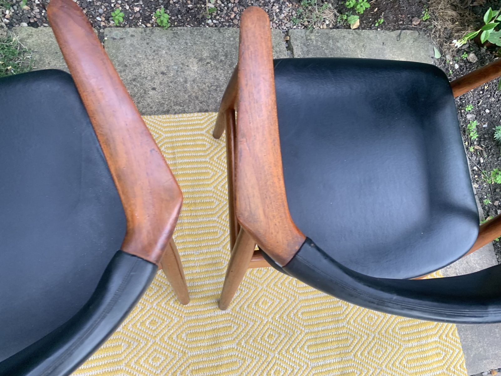 Original Mid Century Danish Design Teak Pair Of Carver Chairs photo 1000.0