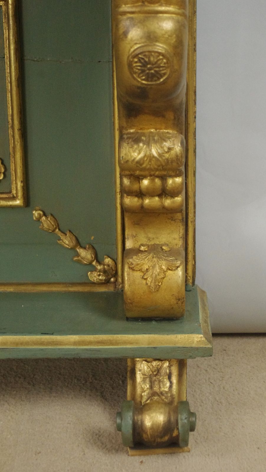 1895.0 19th Century French Painted And Gilt Console With Marble Top photo