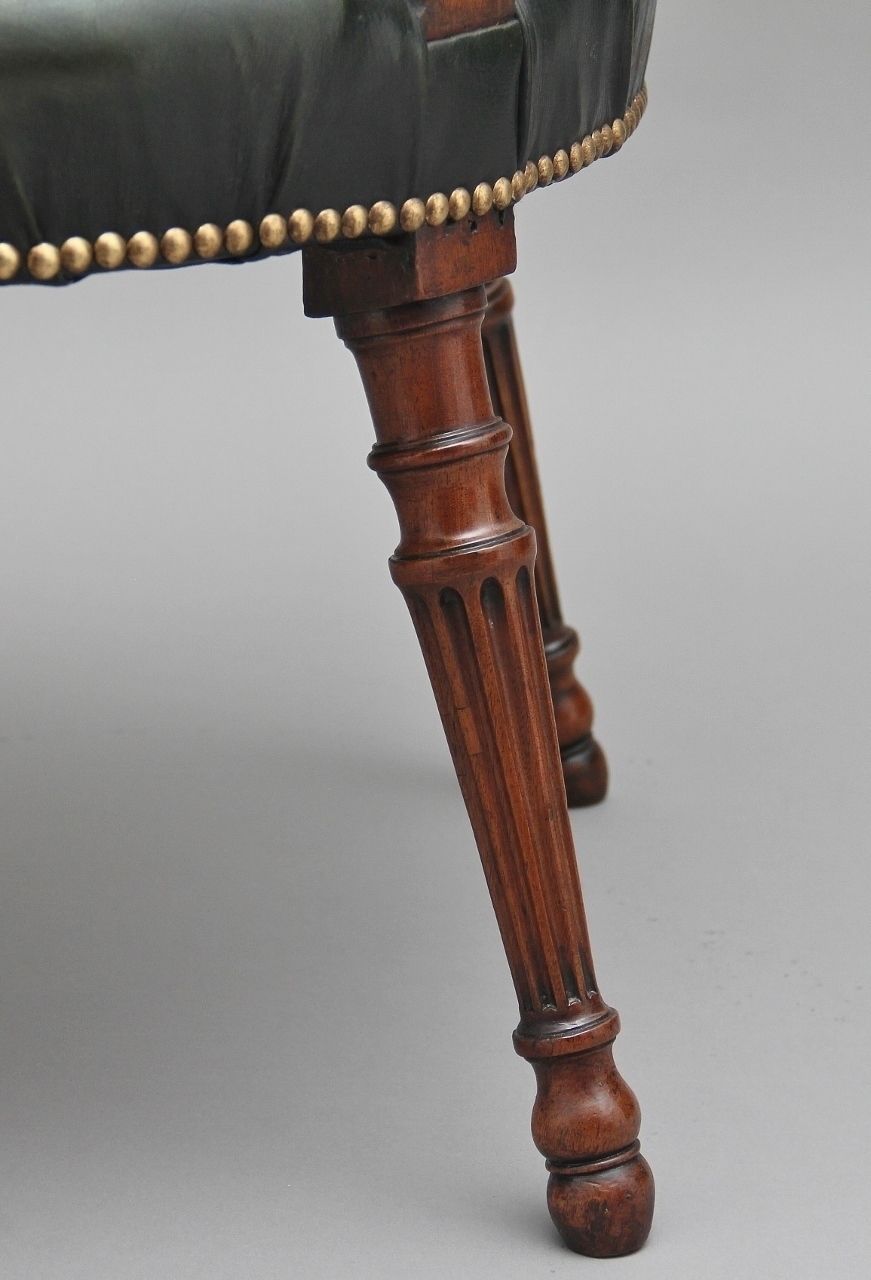 19th Century Mahogany Open Armchair photo buy