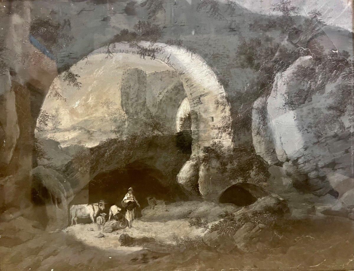 17th Century Grisaille Of A Dutch Pastoral Scene photo buy