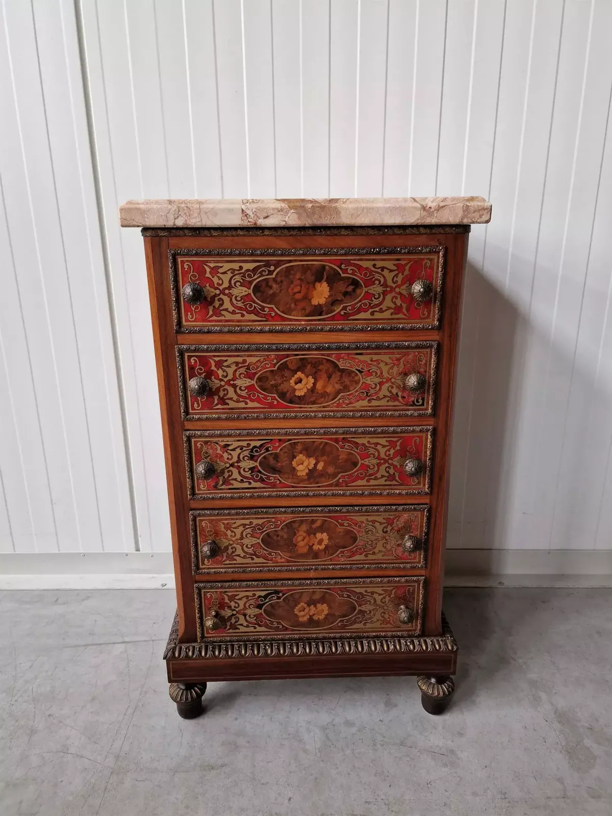 Boulle Style Chest Of Drawers, 1960s photo buy