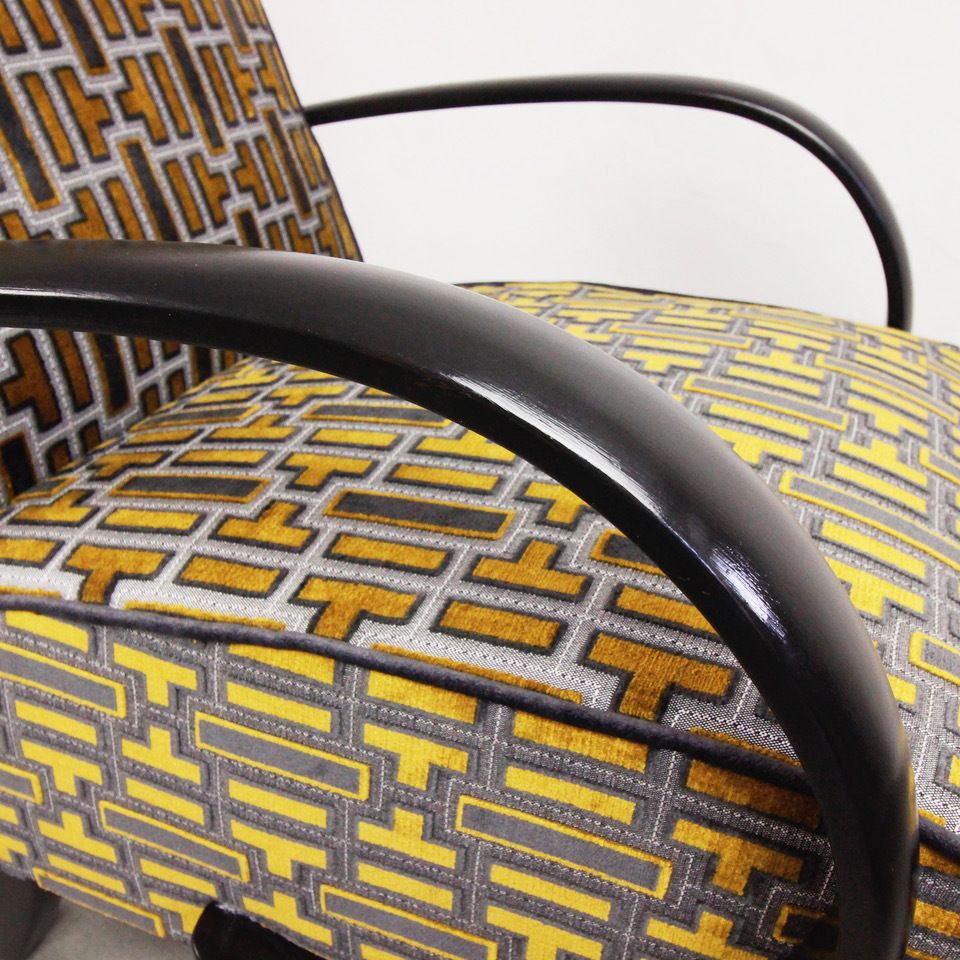 Furniture Armchairs "Gold Tetris" From 1935 By Jindrich Halabala photo