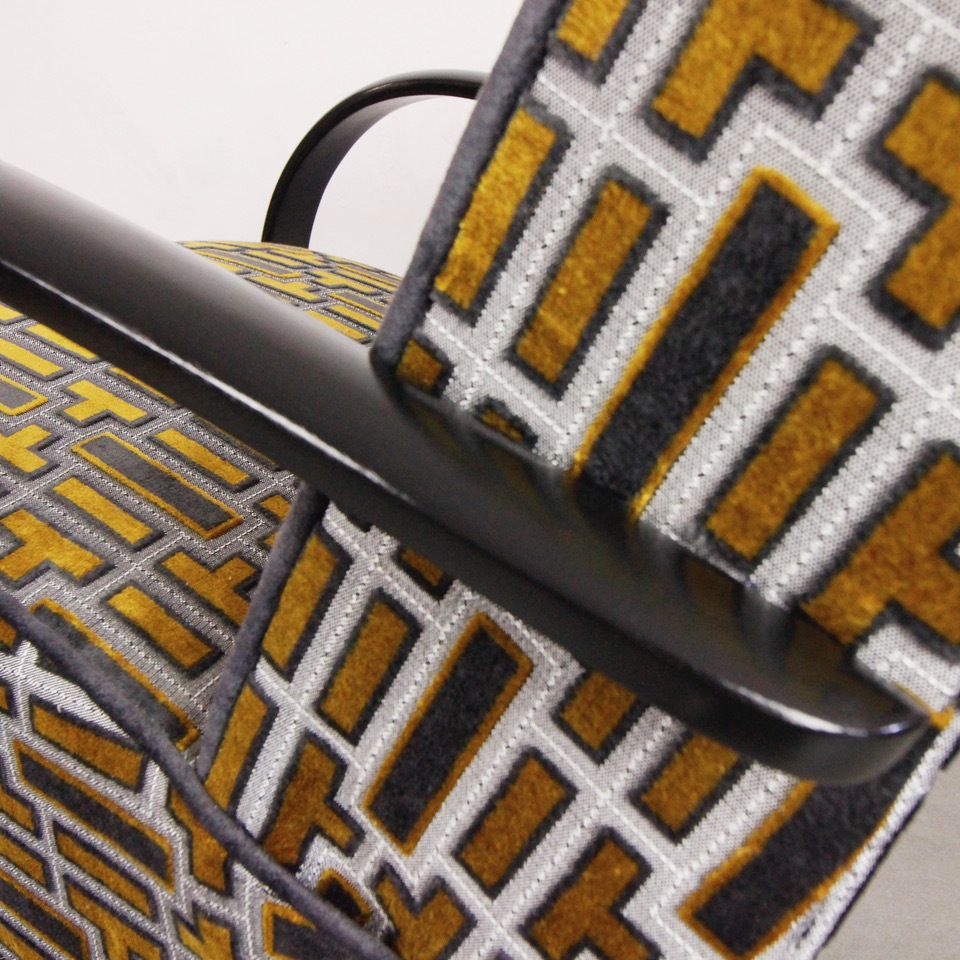 1620.0 Armchairs "Gold Tetris" From 1935 By Jindrich Halabala photo