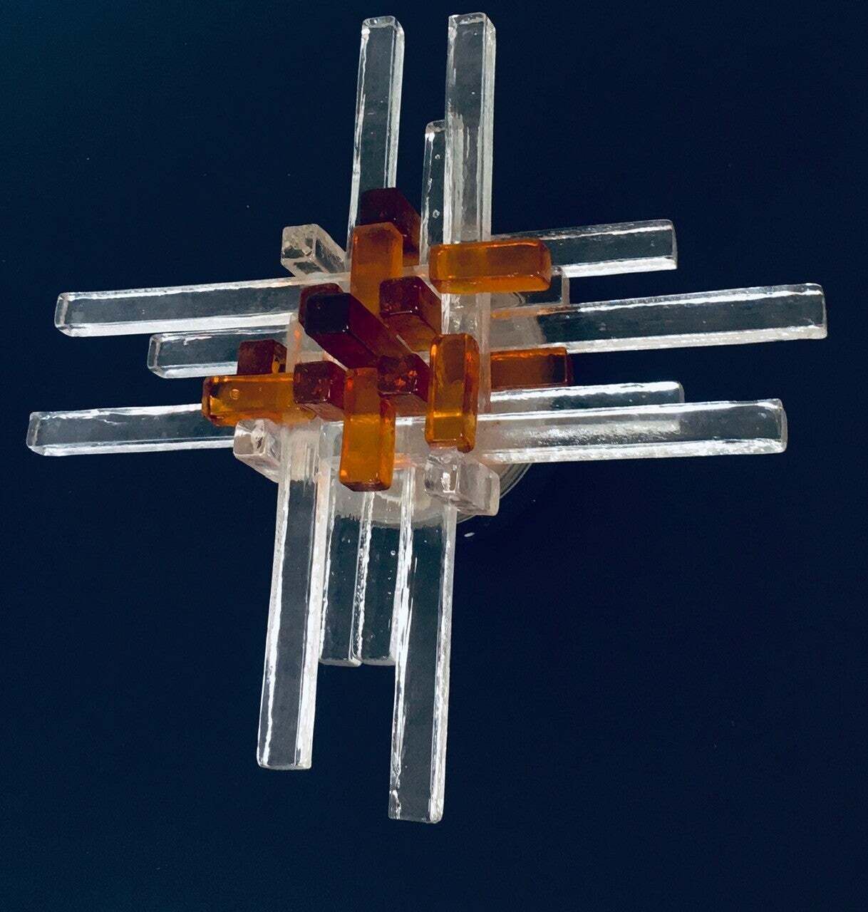 Art Glass Star Sconce Wandlamp Van Albano Poli Voor Poliarte, Murano Italië, Jaren 1970 photo vinterior