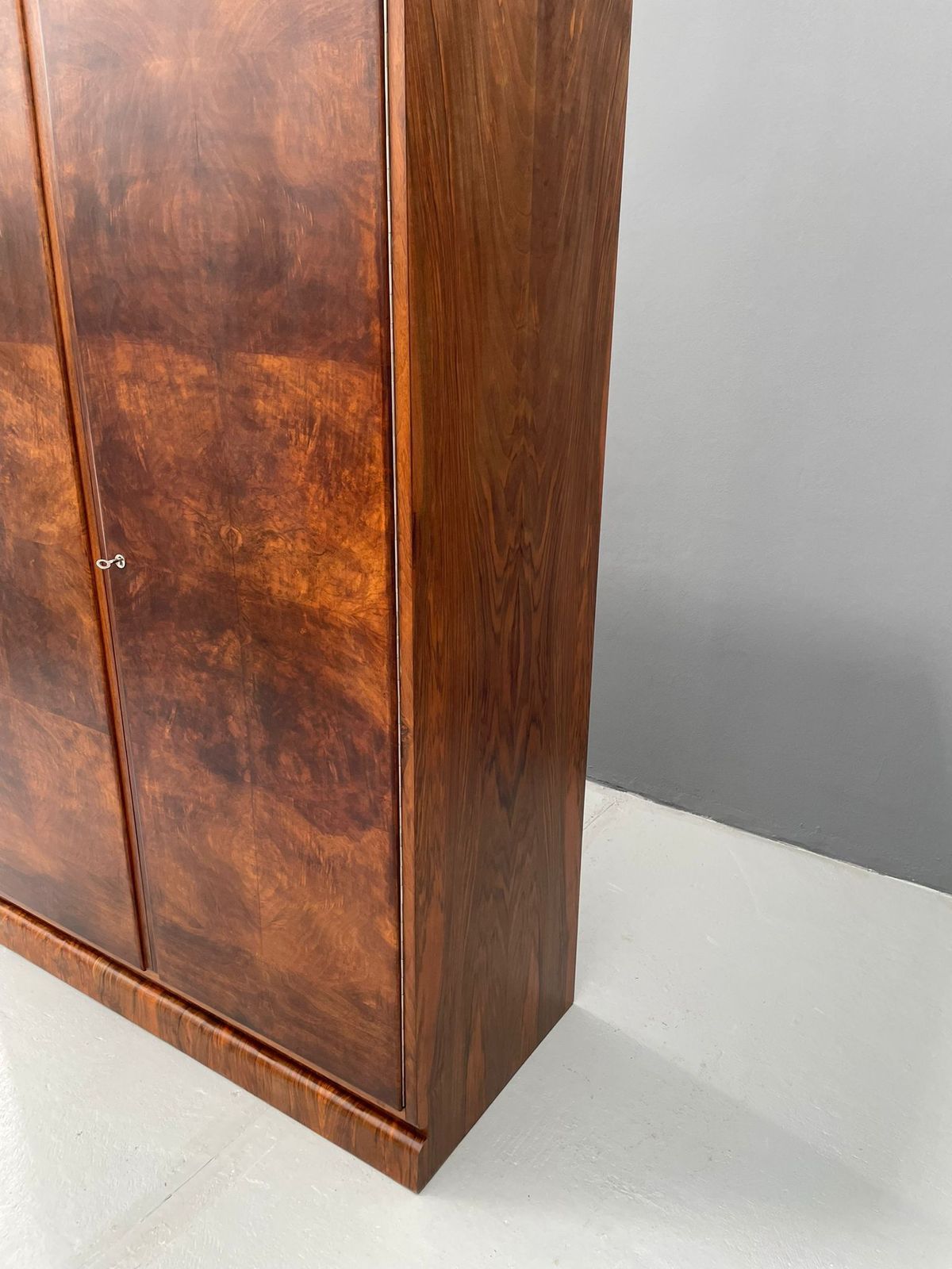 Your20th Restored Walnut Veneer Wardrobe With Art Deco Influence, 1930s–1960s Rs. 147,700.00 photo Furniture