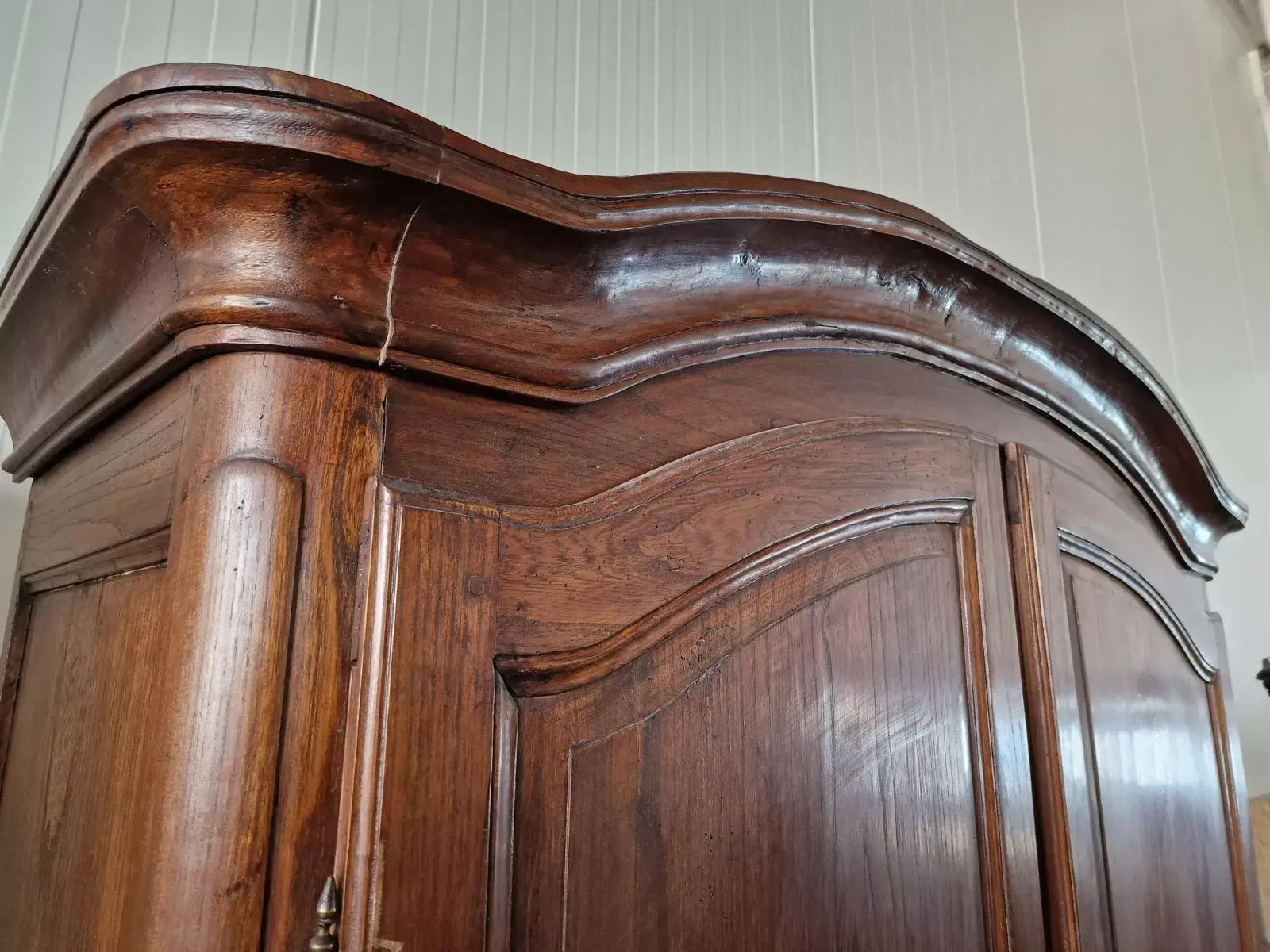Large Oak Wardrobe, 1800s, Antique photo Furniture