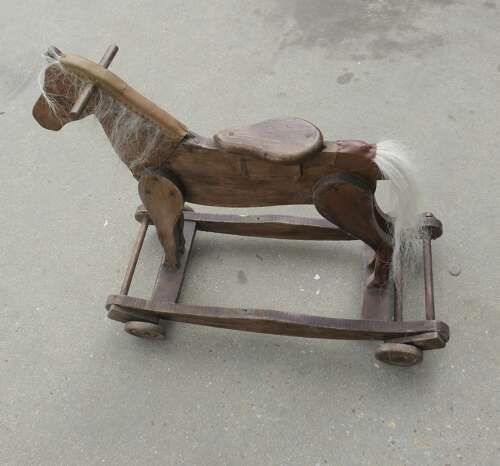 Little Wooden Horse, Pull Along And Rocker photo for sale