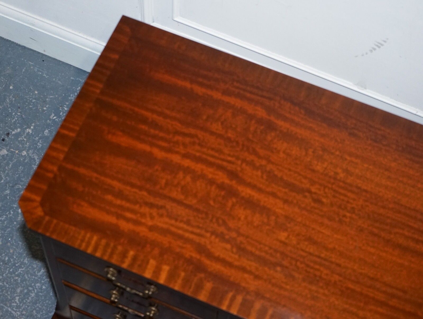 photo for sale Stunning Vintage Bevan Funnel Hardwood Sideboard Bank Of Drawers