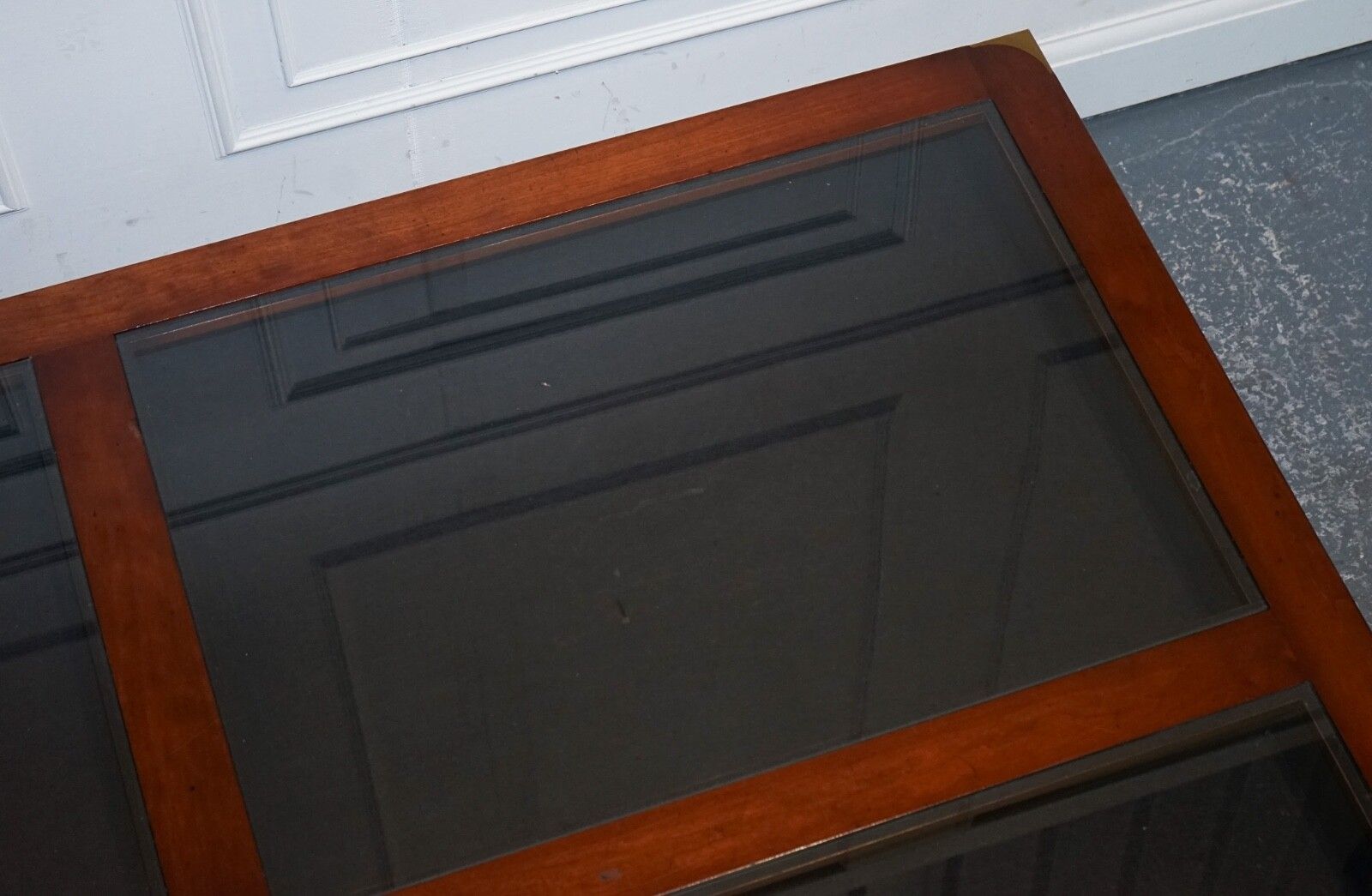 photo buy Very Large Coffee Table With Inlaid Glass Panels  Made By Kennedy Harrods