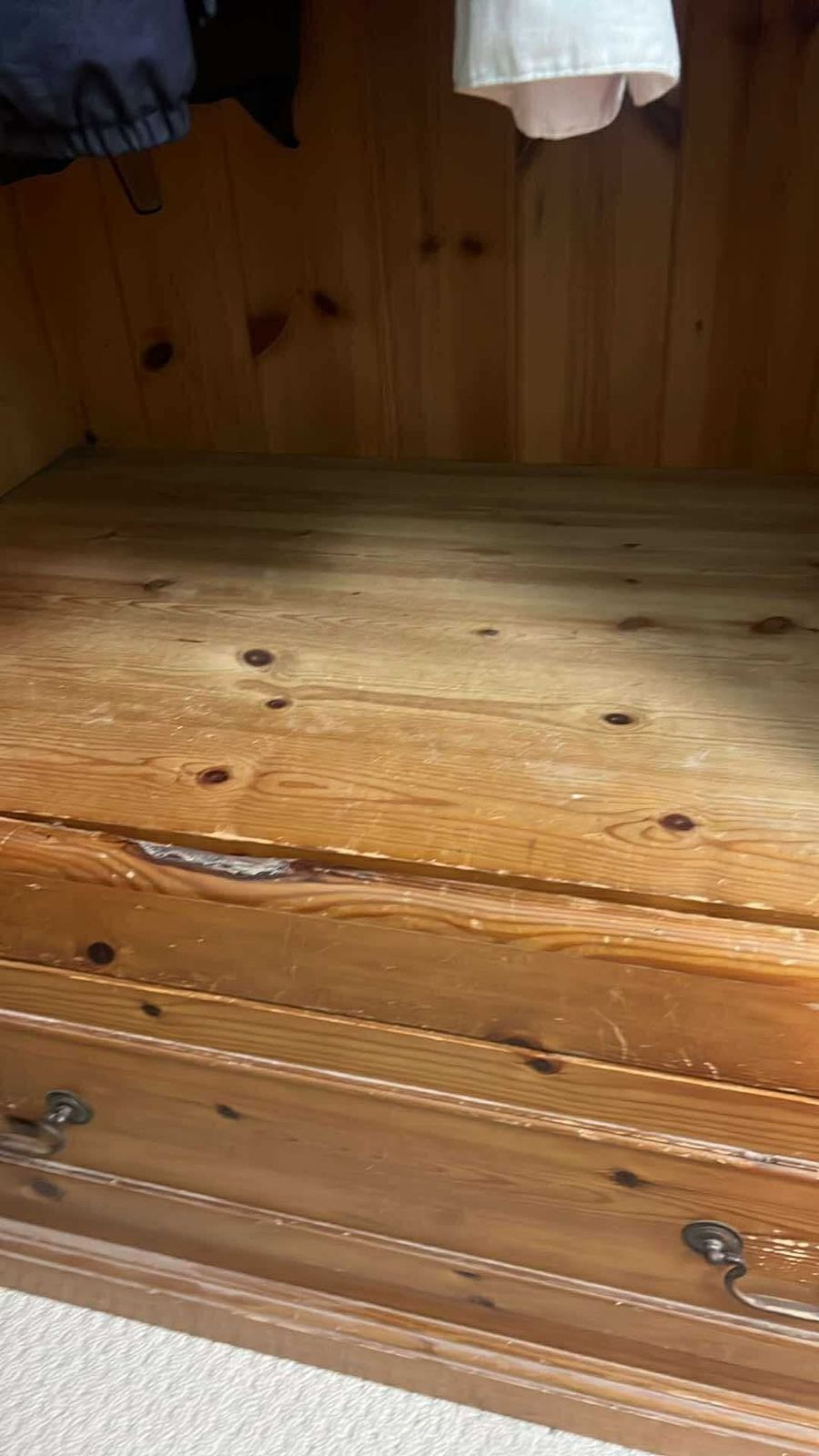 Handbuilt 1980’s Aged Pine Bedroom Set. photo vintage