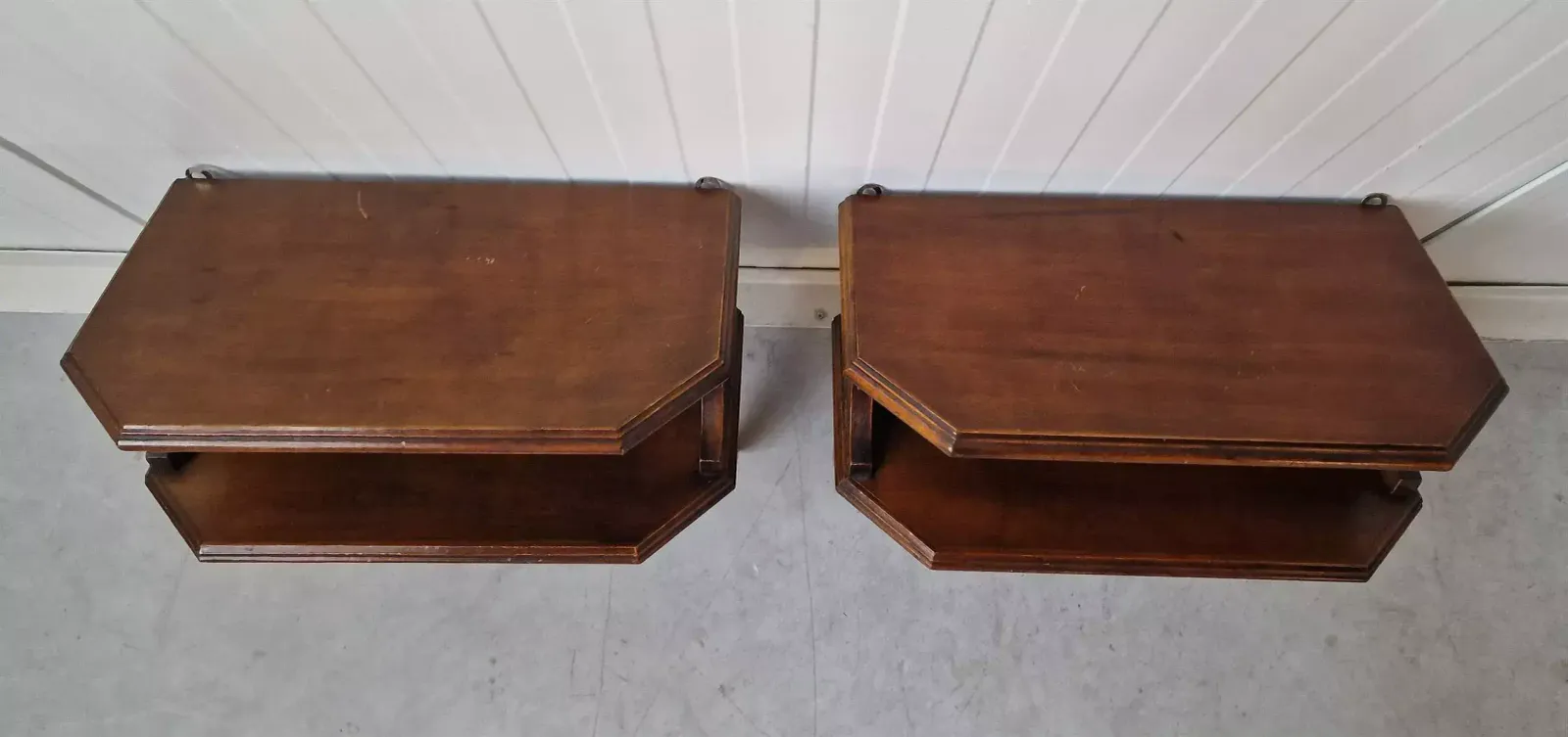 A Pair Of Wall Consoles, 1980s photo for sale