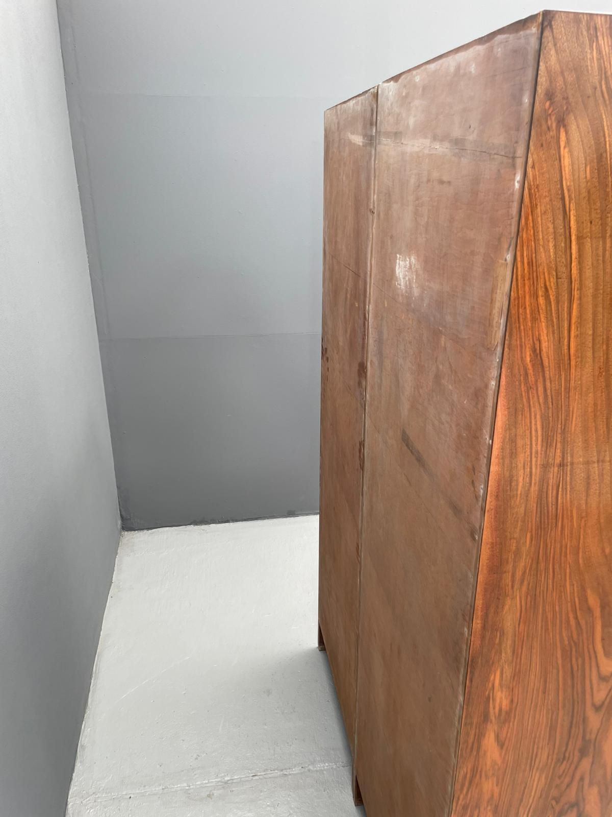 Restored Mid Century Walnut Wardrobe By Tatra Nábytok, Czechoslovakia, 1930s–1960s photo furniture