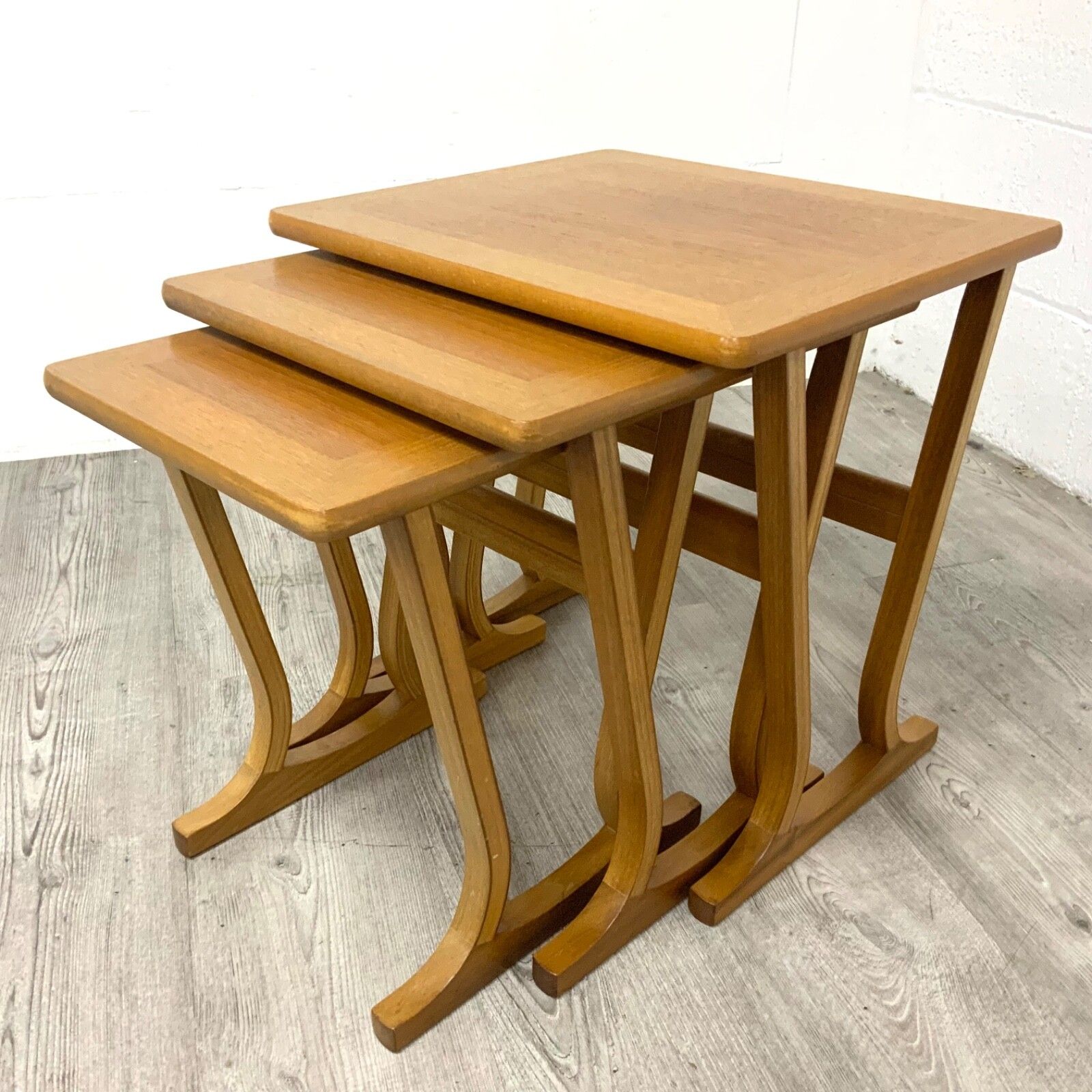 Parker Knoll Mid Century Teak Nest Of 3 Tables. photo furniture