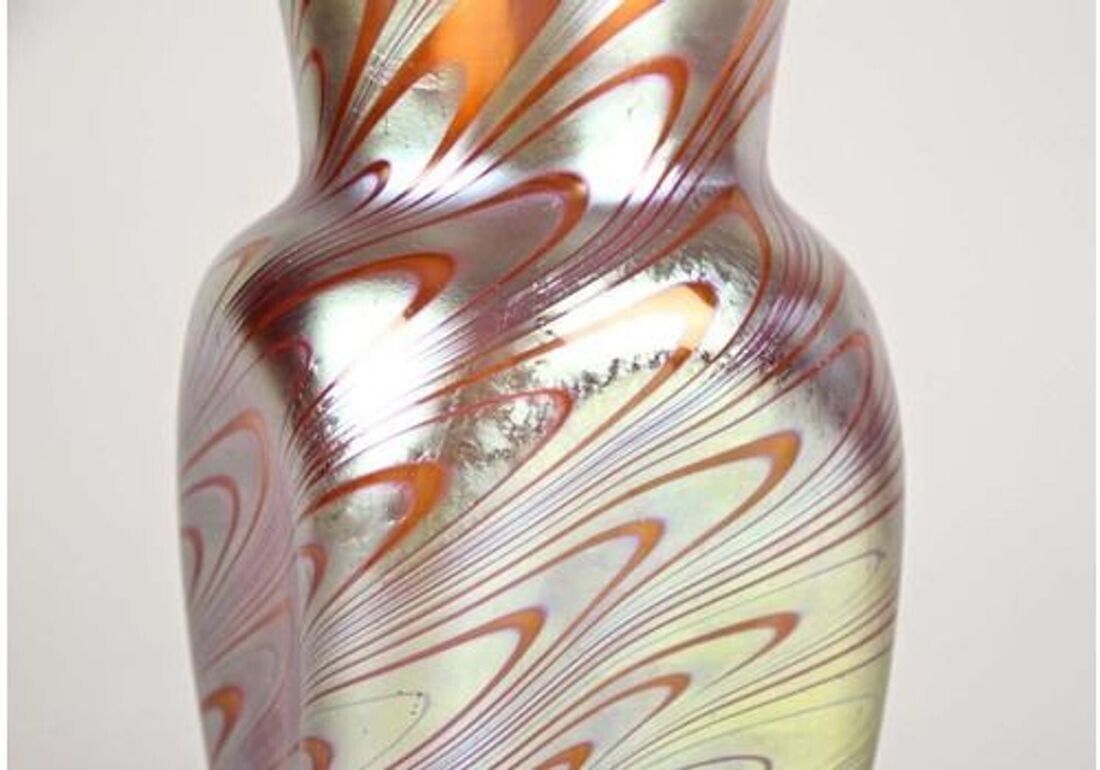 Art Nouveau Glass Vase By Loetz Witwe   Phenomen Rosa, Iridescent, Ca. 1902 photo 5090.0