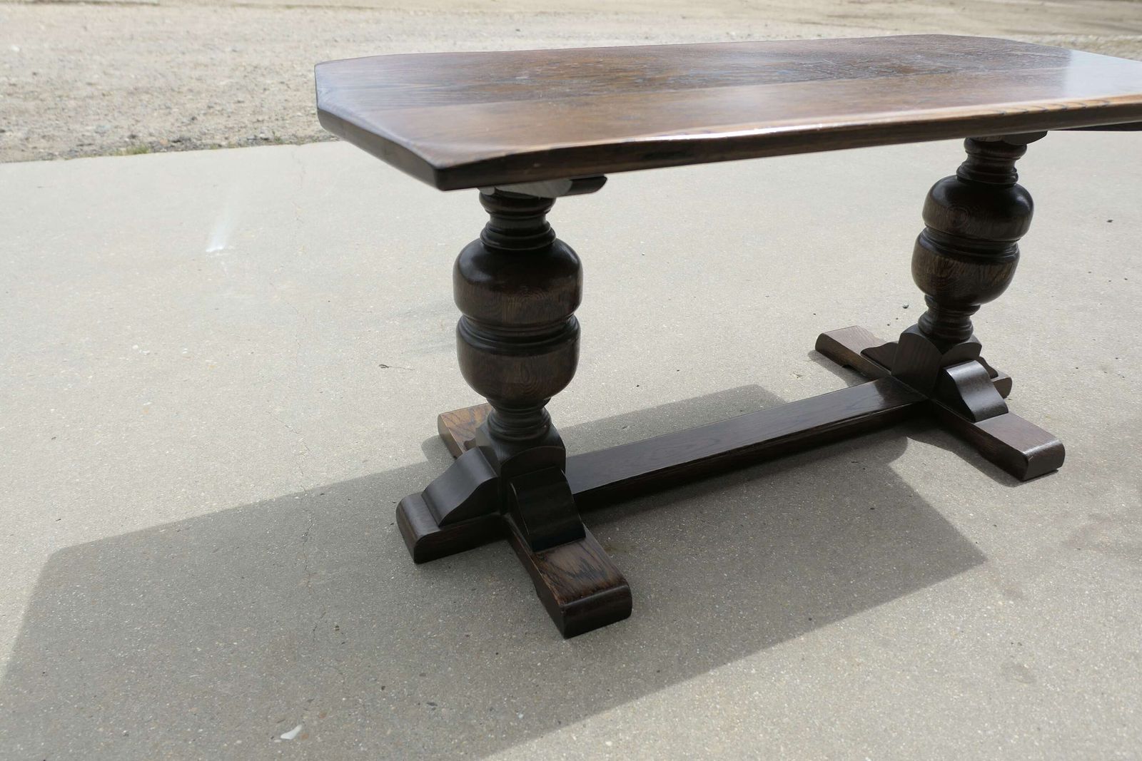 Good Farmhouse Oak Refectory Style Coffee Table photo 534.0