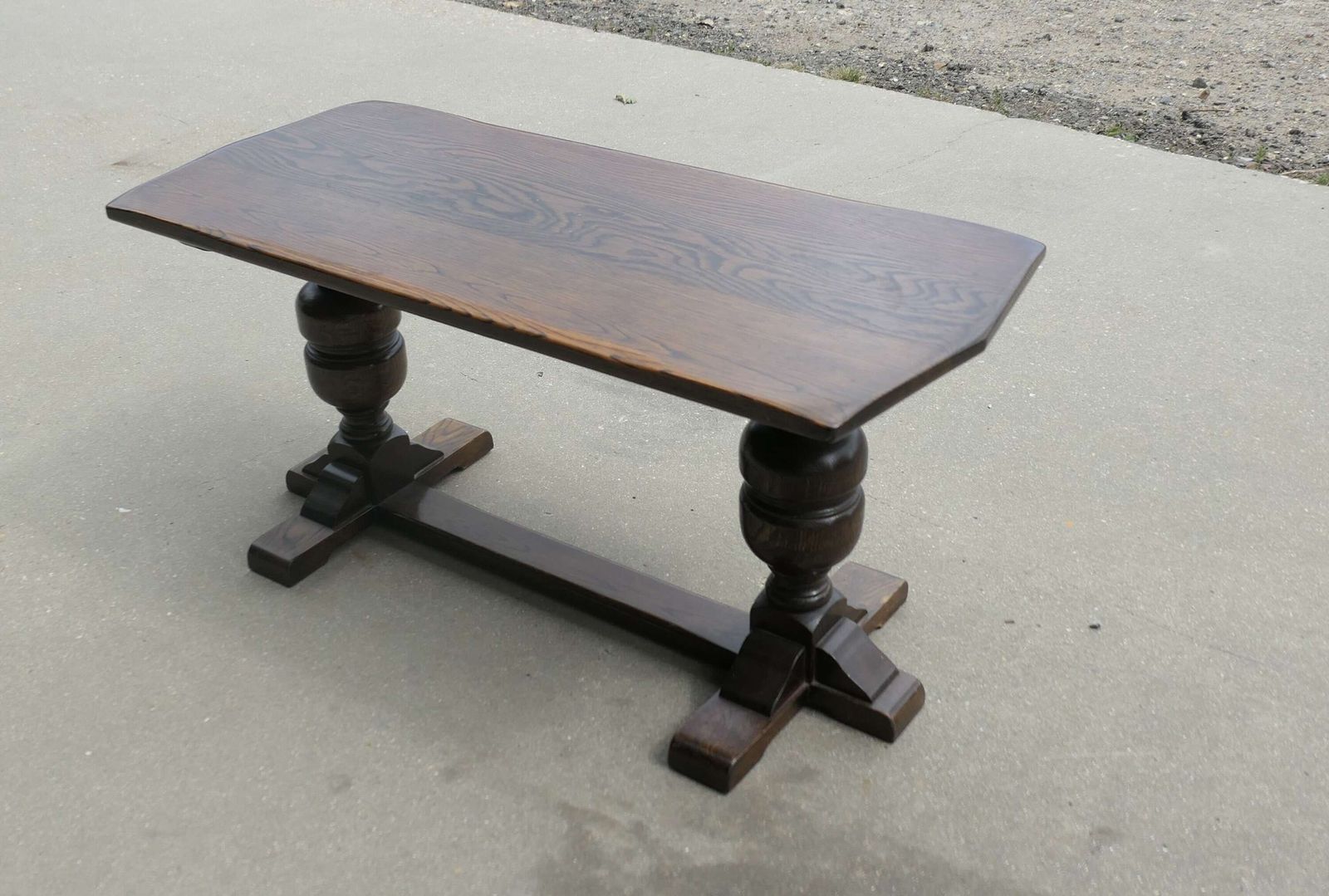 Good Farmhouse Oak Refectory Style Coffee Table photo vinterior
