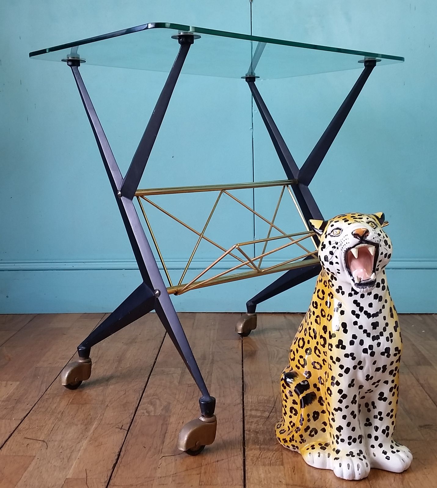 Italian Mid Century Trolley By Angelo Ostuni photo buy