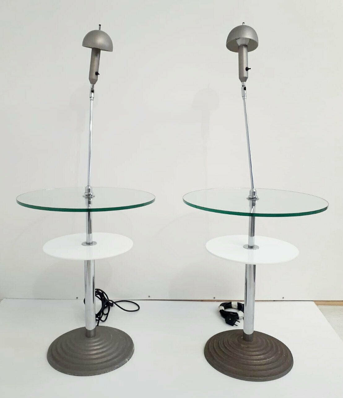Rare Pair Of Lamp Tables By Fontana Arte photo Lighting