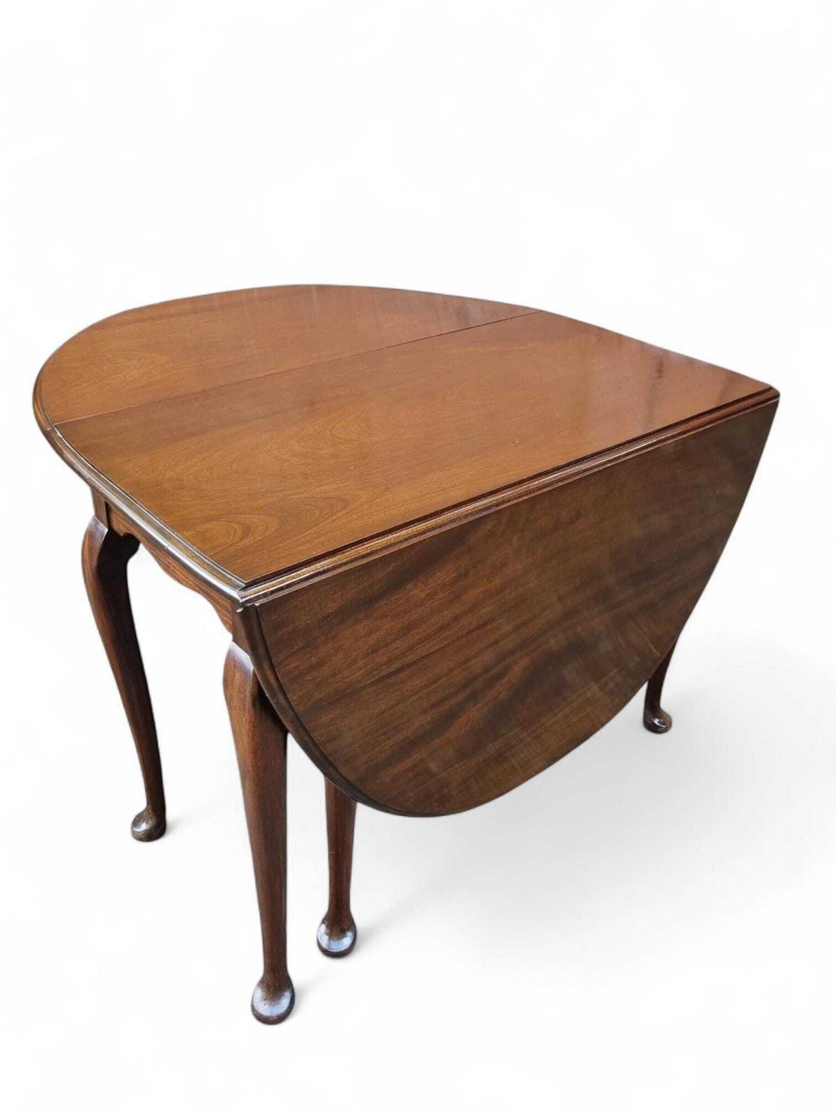 Antique Victorian Mahogany Drop Leaf Table / English 19th Century / Seats 4 8 photo vinterior