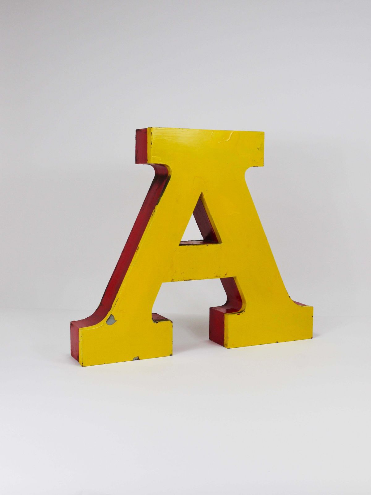Large Channel Letter A Circus Lettering Advertising Sign From The The 1960s photo for sale