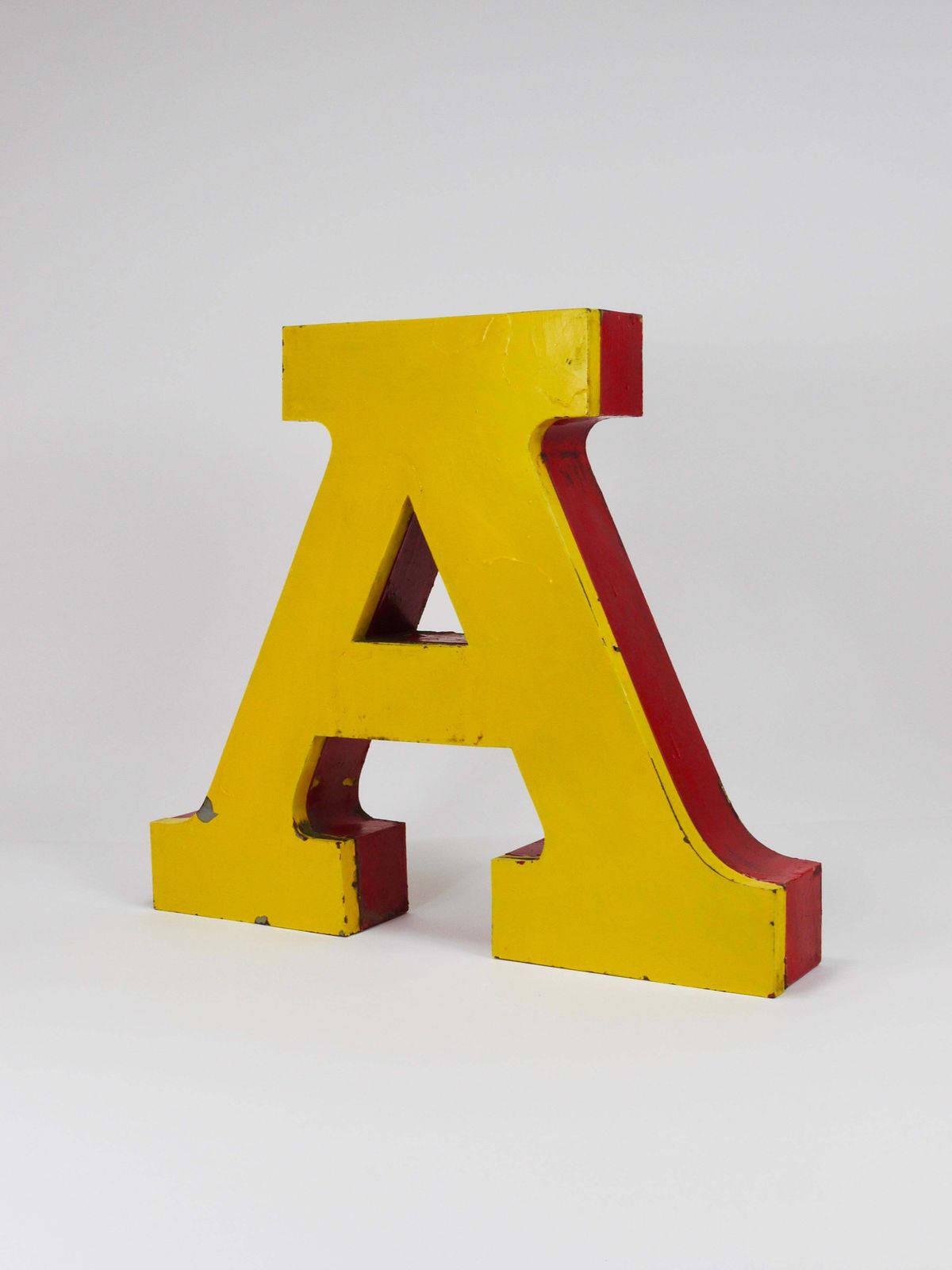 Large Channel Letter A Circus Lettering Advertising Sign From The The 1960s photo 309.0