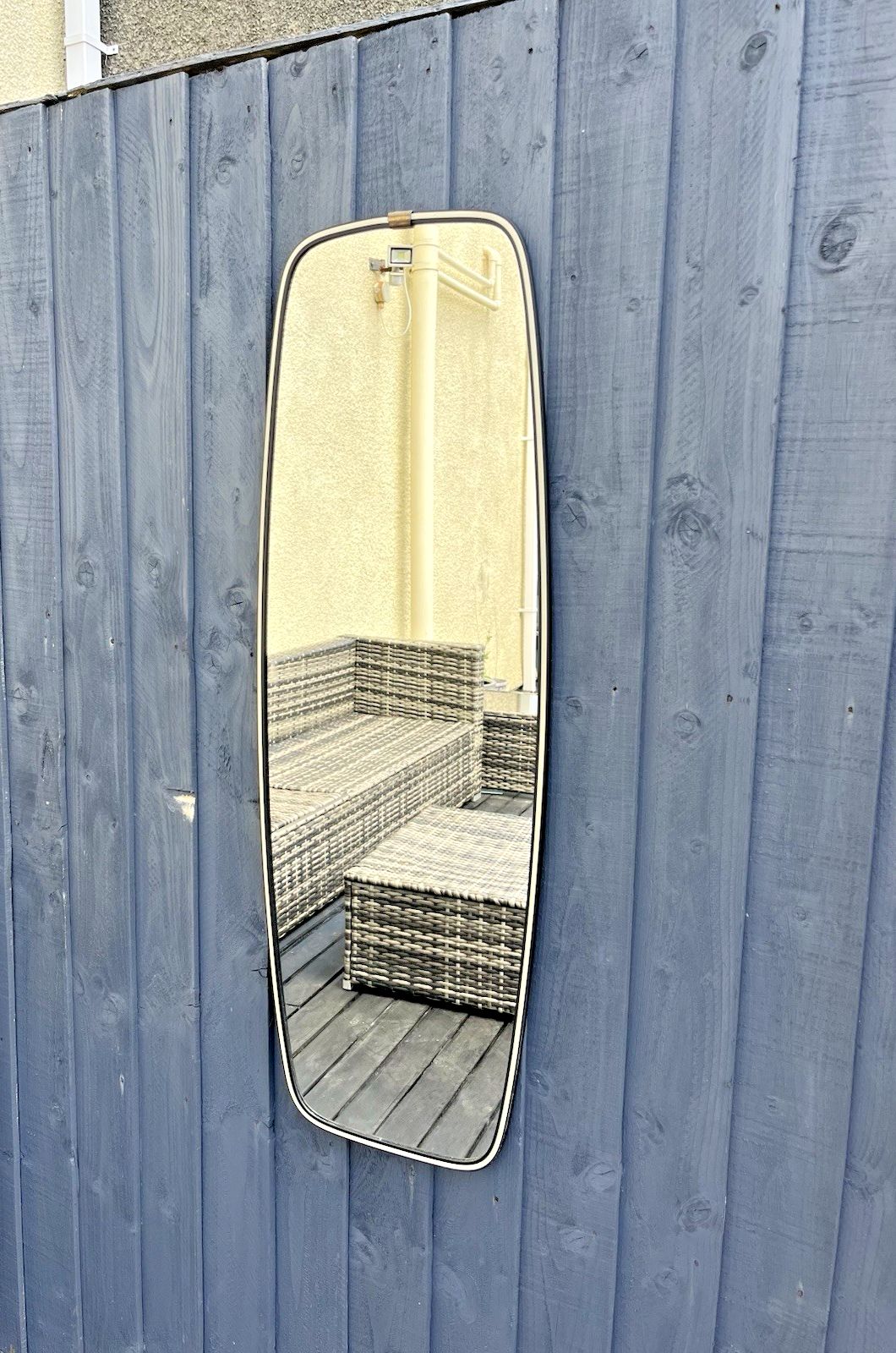 Mid Century Modern 50's West German Schonform Full Length Rockabilly Mirror 60's photo Home Decor