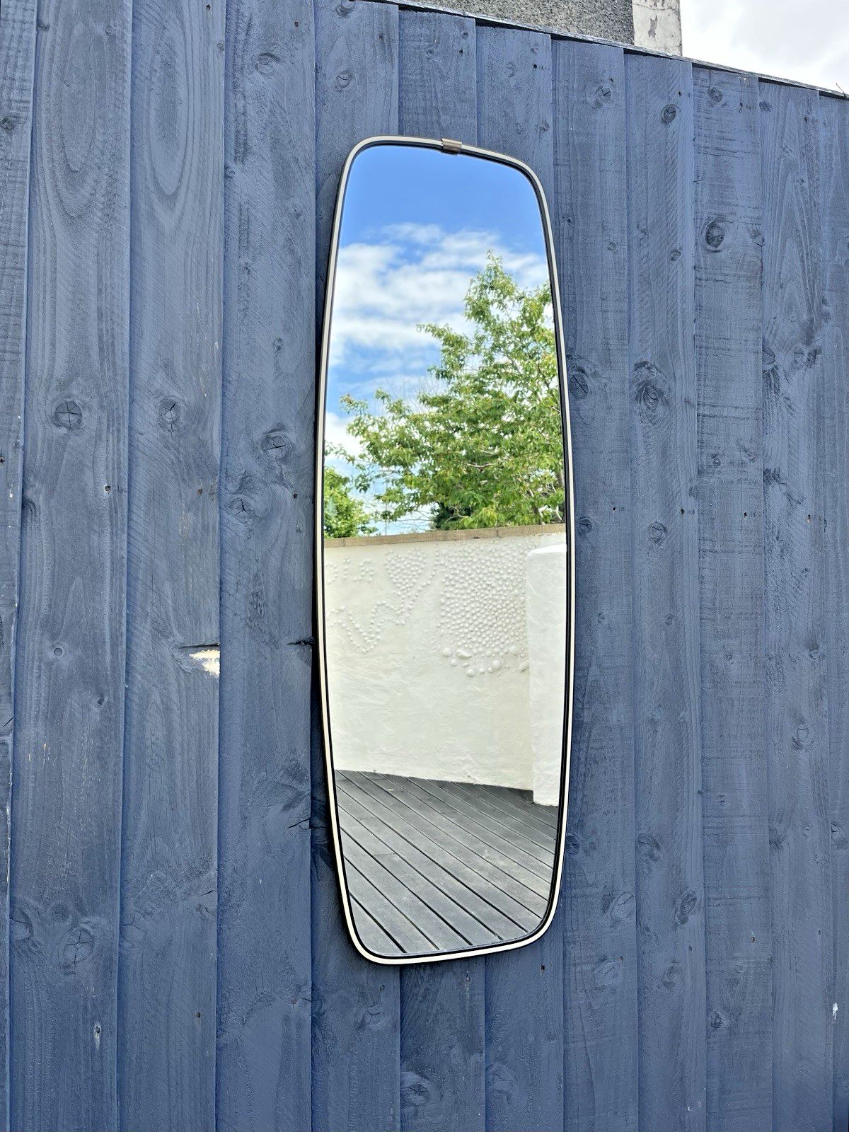 Mid Century Modern 50's West German Schonform Full Length Rockabilly Mirror 60's photo 295.0