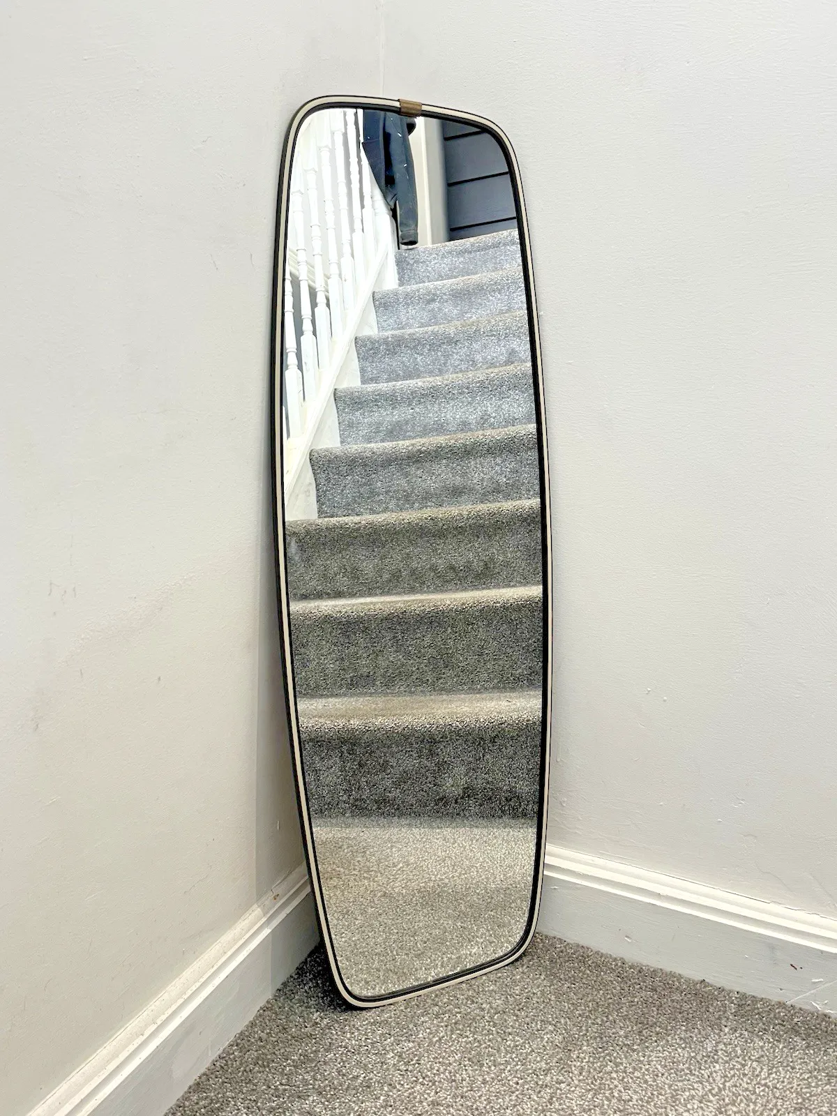 photo vinterior Mid Century Modern 50's West German Schonform Full Length Rockabilly Mirror 60's