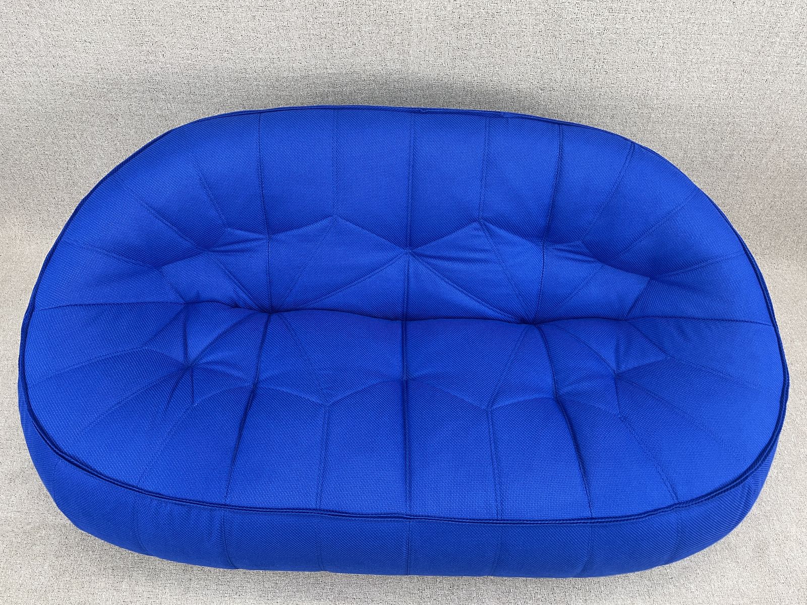 photo vintage Blueottoman Two Seater Sofa Settee By Ligne Roset