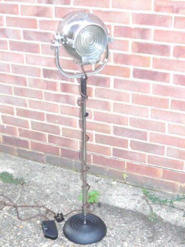Vintage Strand Electric British Theatre Film Spot Light Antique Studio Industrial Floor Standard Lamp Mid 20th Century photo 495.0