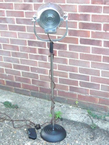 Vintage Strand Electric British Theatre Film Spot Light Antique Studio Industrial Floor Standard Lamp Mid 20th Century photo buy