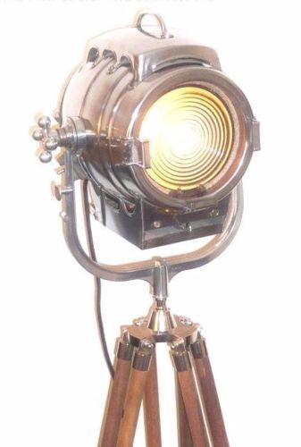Vintage Hollywood Film Studio Spot Light Industrial Movie Theatre  Floor Lamp Bardwell Macalister Baby Spot Keg Lantern Cir 1930's photo furniture