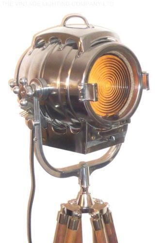 Vintage Hollywood Film Studio Spot Light Industrial Movie Theatre  Floor Lamp Bardwell Macalister Baby Spot Keg Lantern Cir 1930's photo 1200.0