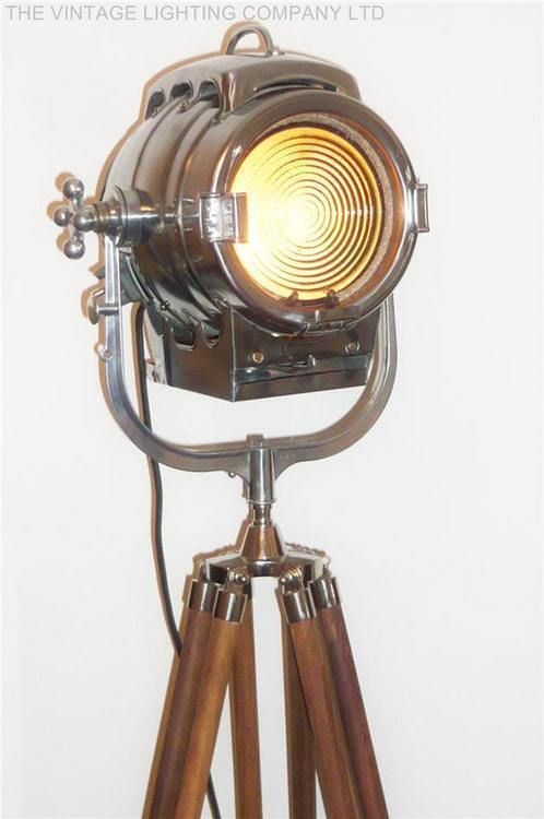 Vintage Hollywood Film Studio Spot Light Industrial Movie Theatre  Floor Lamp Bardwell Macalister Baby Spot Keg Lantern Cir 1930's