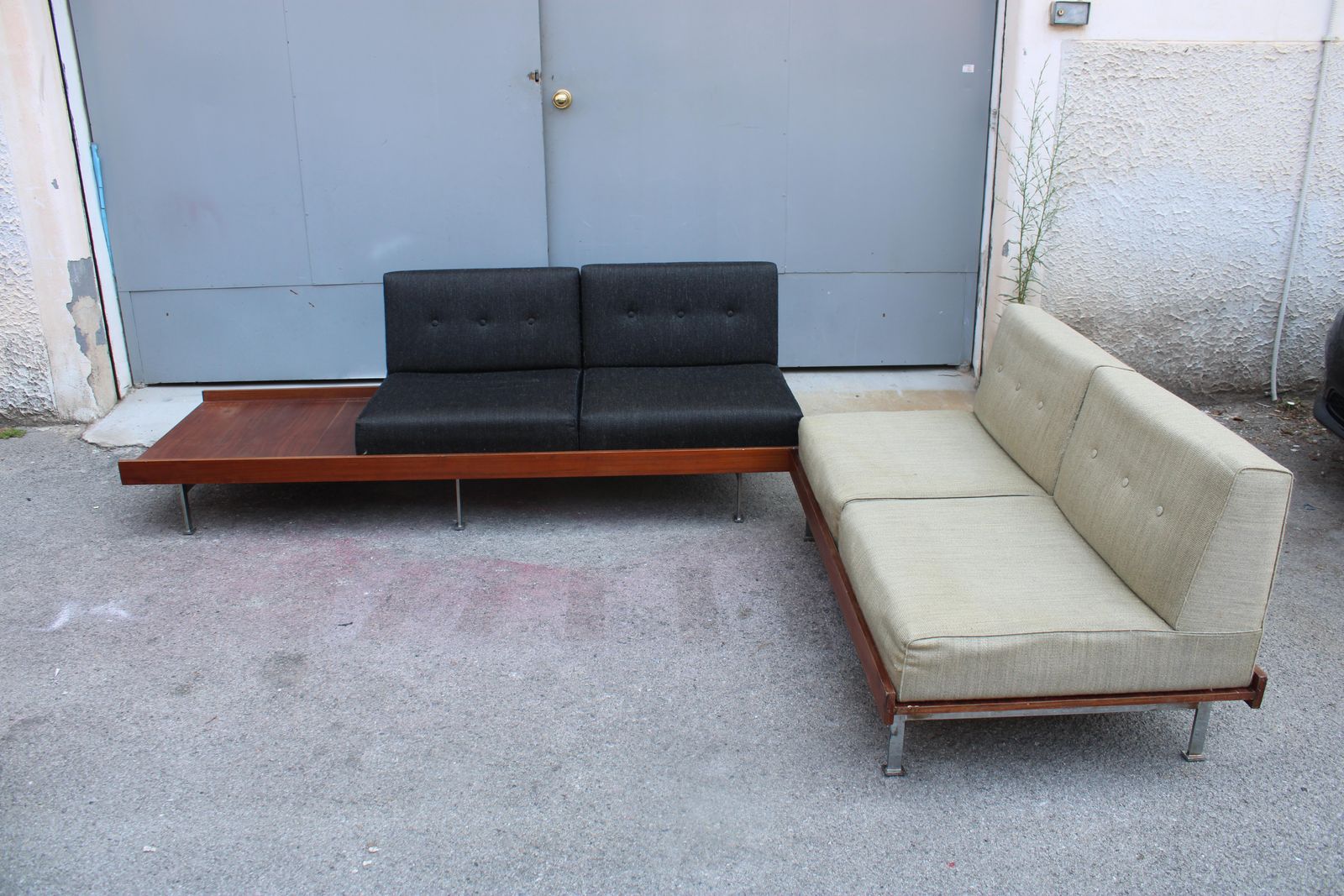 photo for sale Saporiti George Nelson Herman Miller Style 1950 Italia Modular Sofa