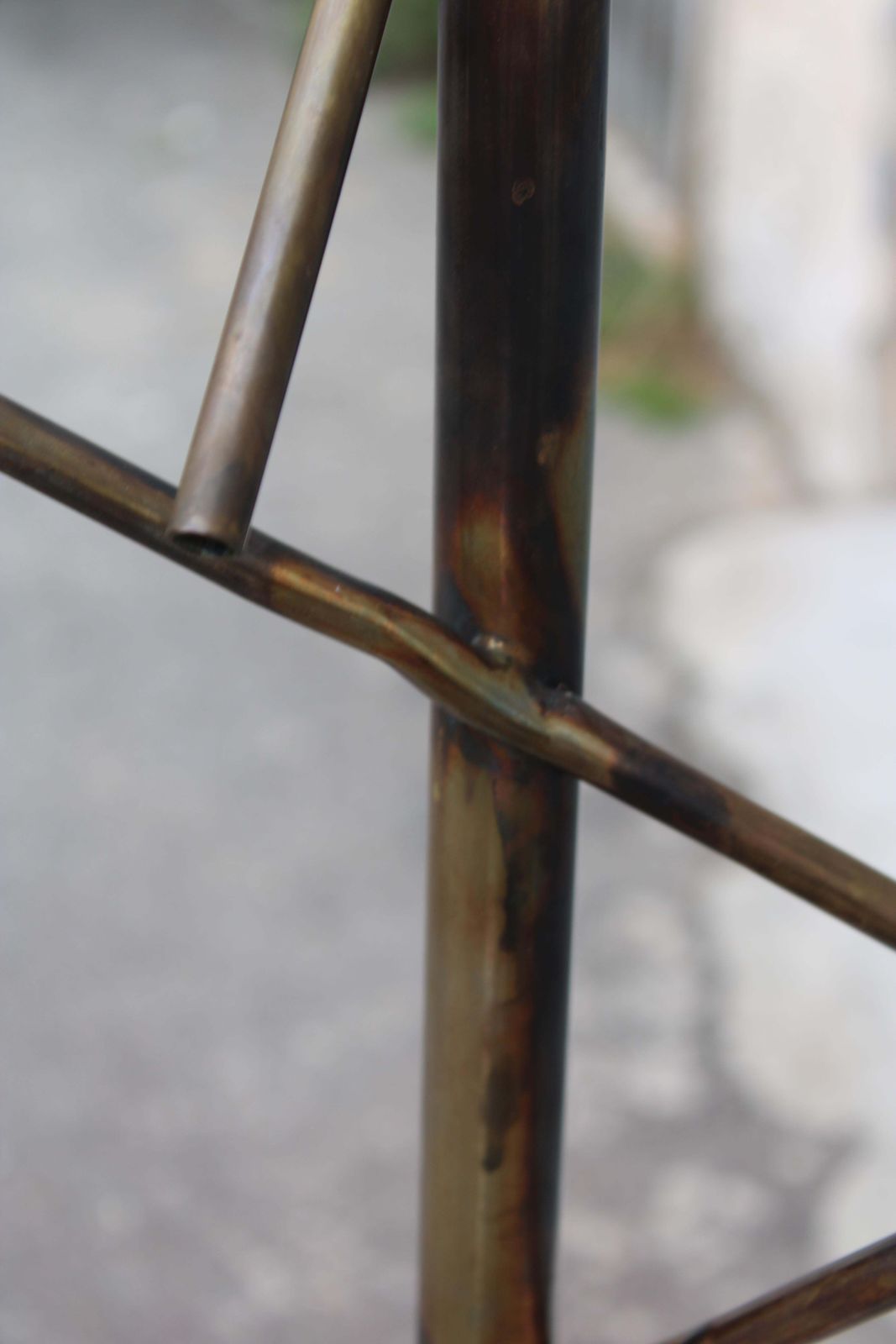 Lighting 1950 Italian Floor Lamp In Brass And Glass Arredoluce Style photo