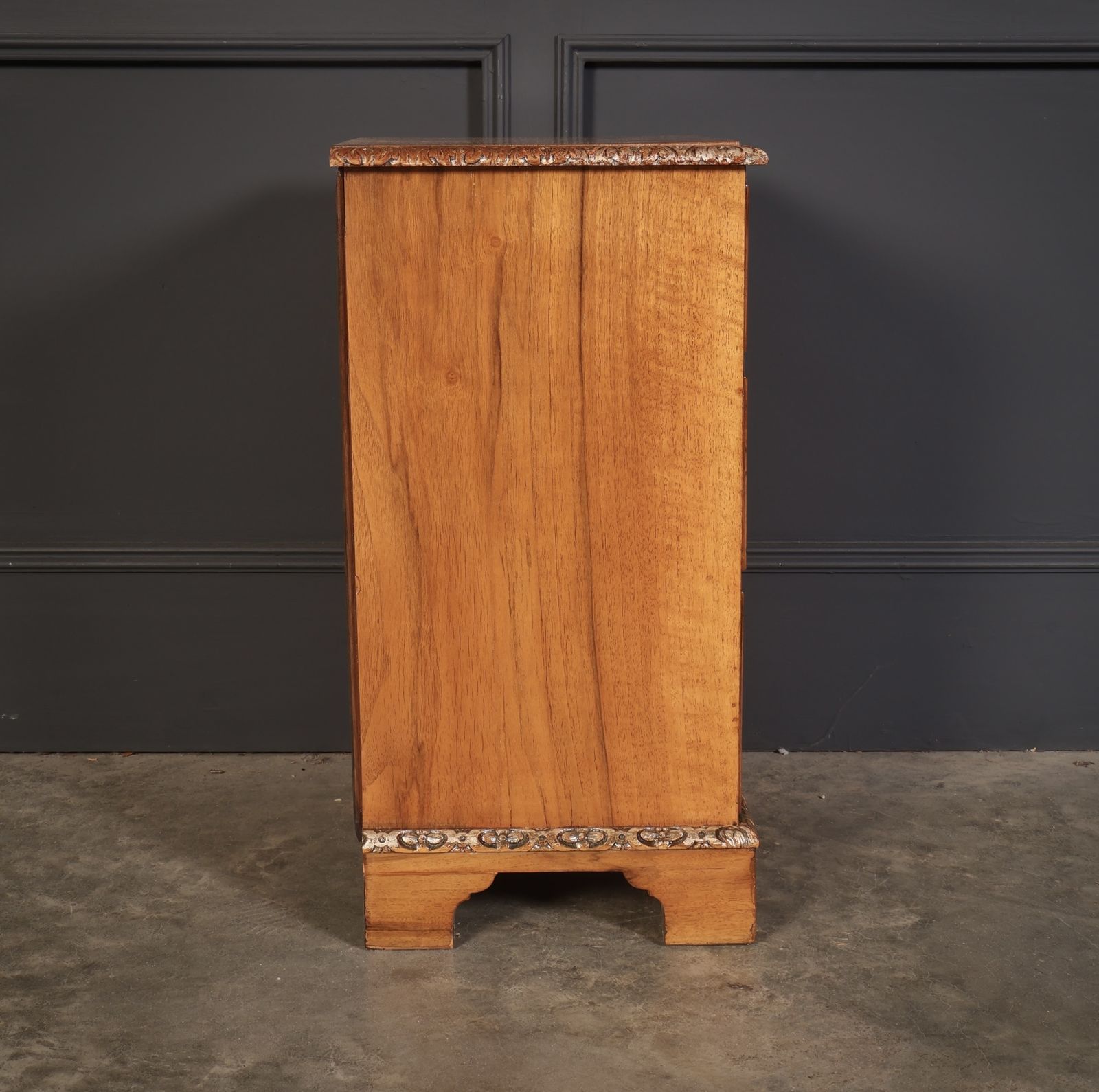 Pair Of Walnut Bedside Chests, 1900s photo vintage