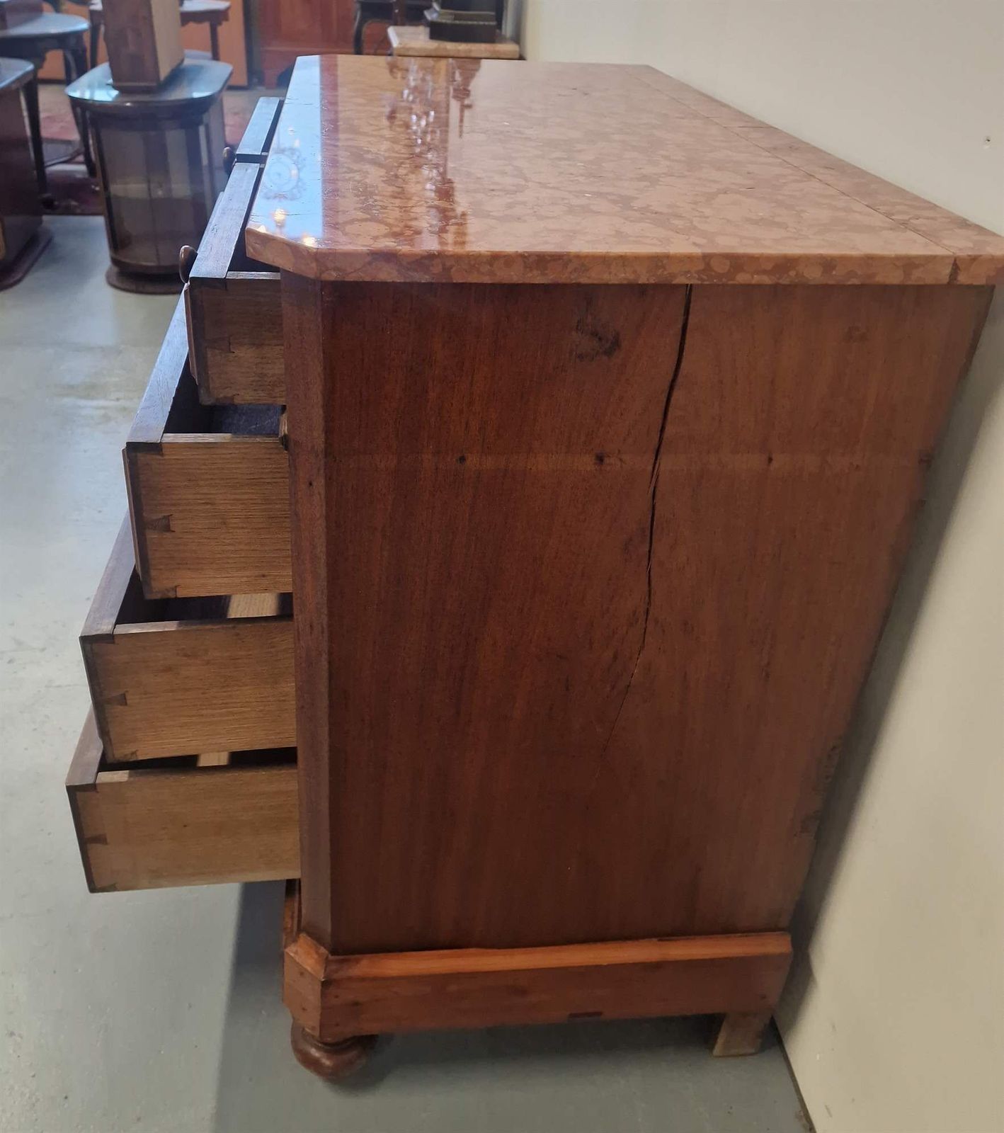 Mahogany Chest Of Drawers With Marble Top photo furniture