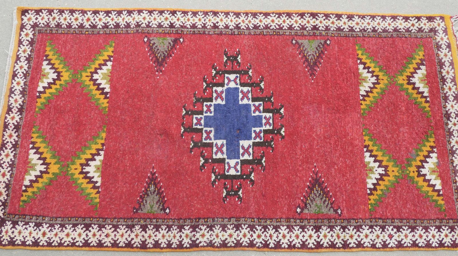 One Of A Kind Vintage Retro Cubist Rug photo furniture