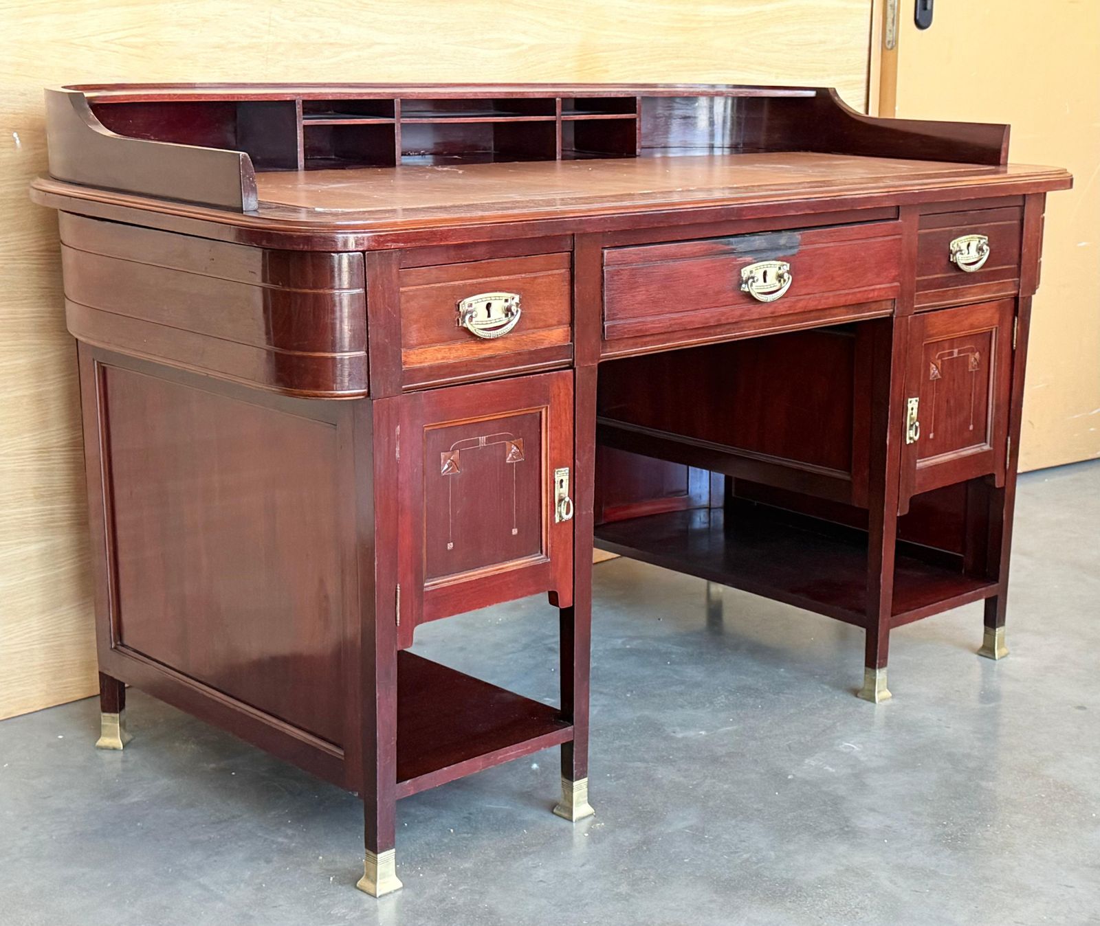 Bureau Art déco à deux faces et deux niveaux photo furniture