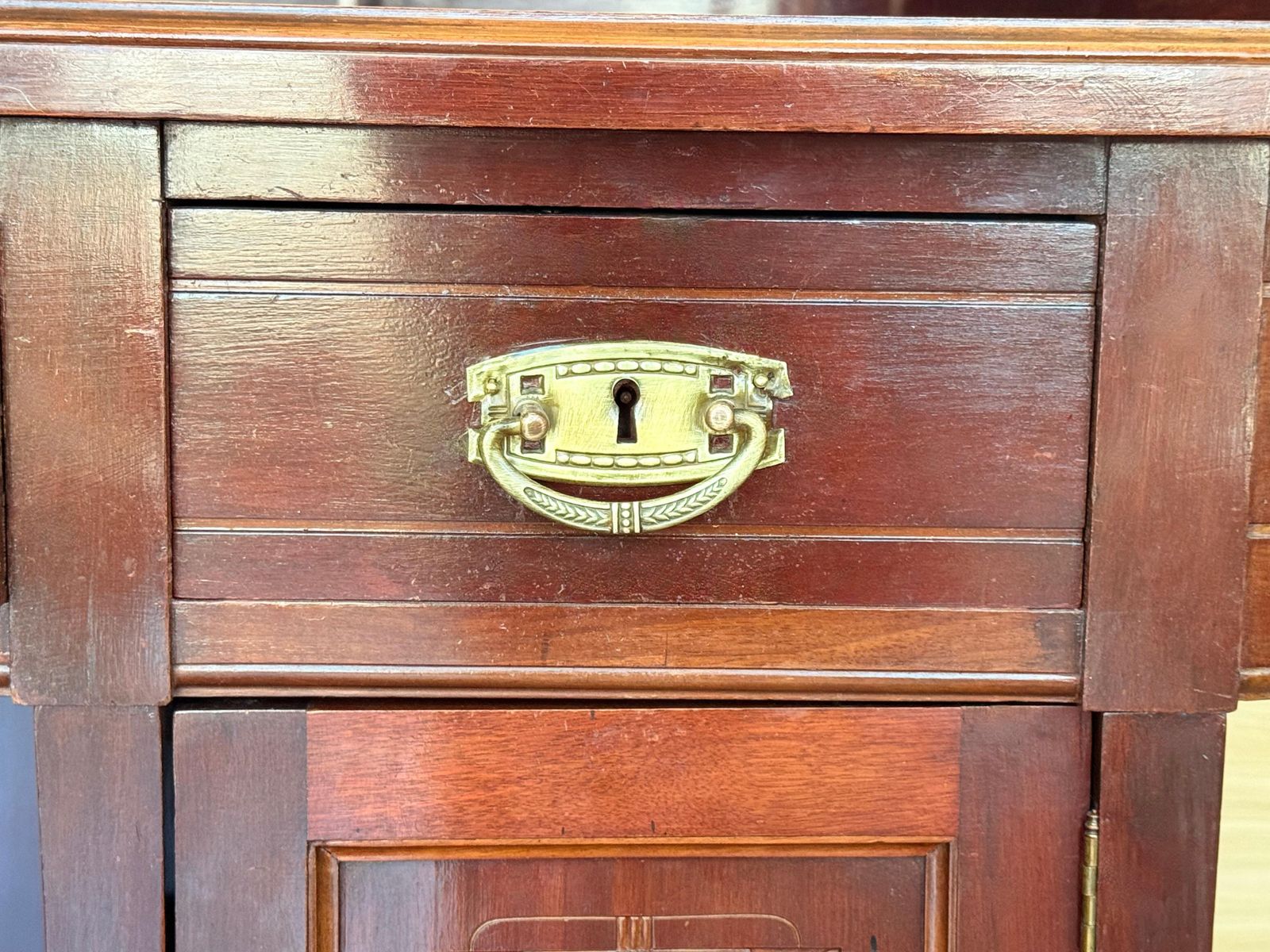 Mobilier Bureau Art déco à deux faces et deux niveaux photo